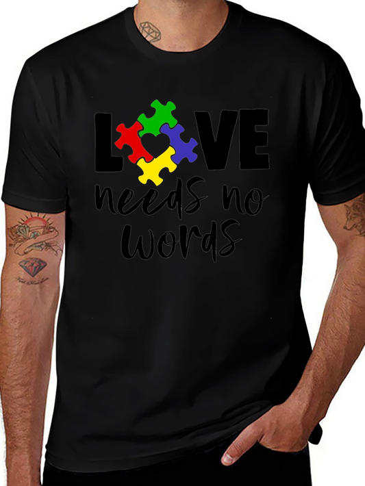 Love Needs No Words - Autism Awareness T-Shirt