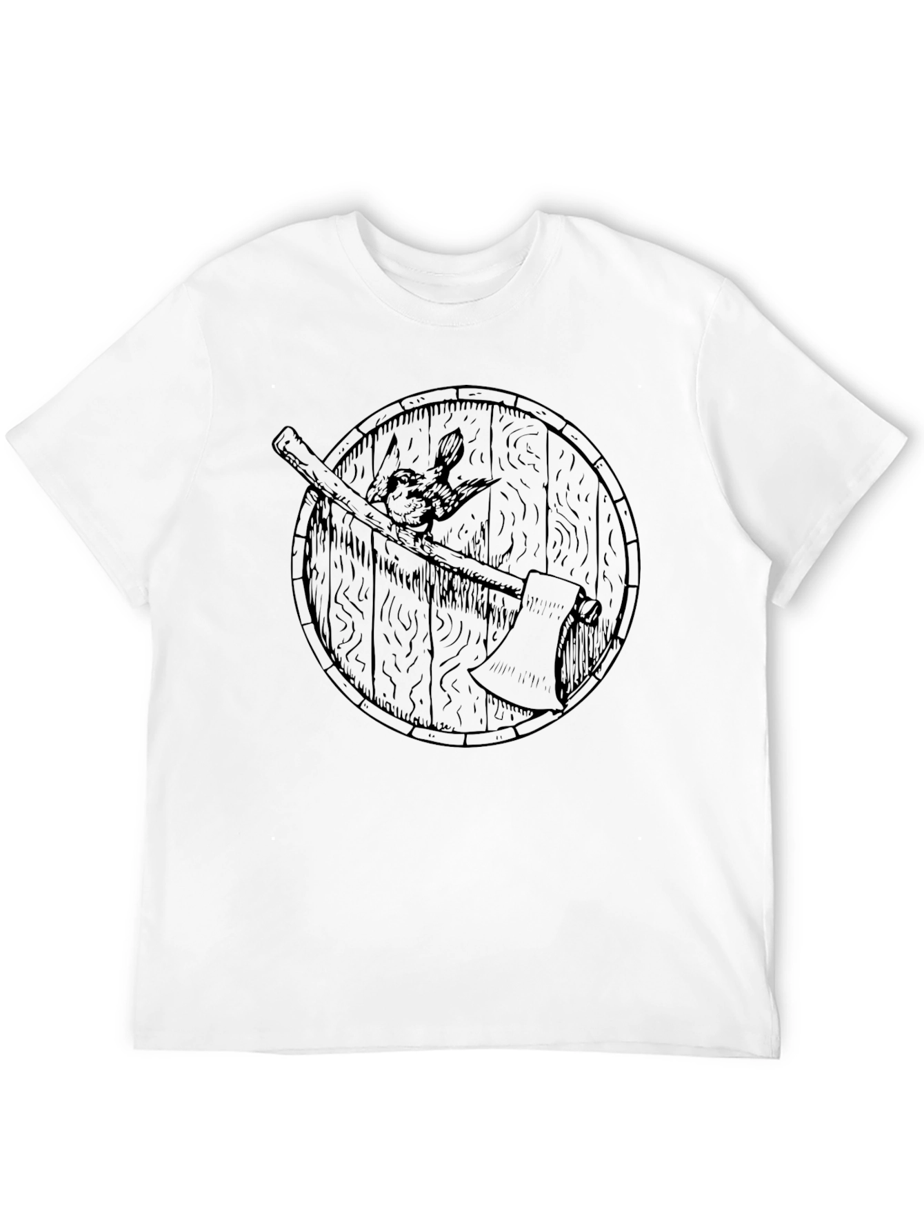 Viking Axe & Shield Graphic Tee - Dark