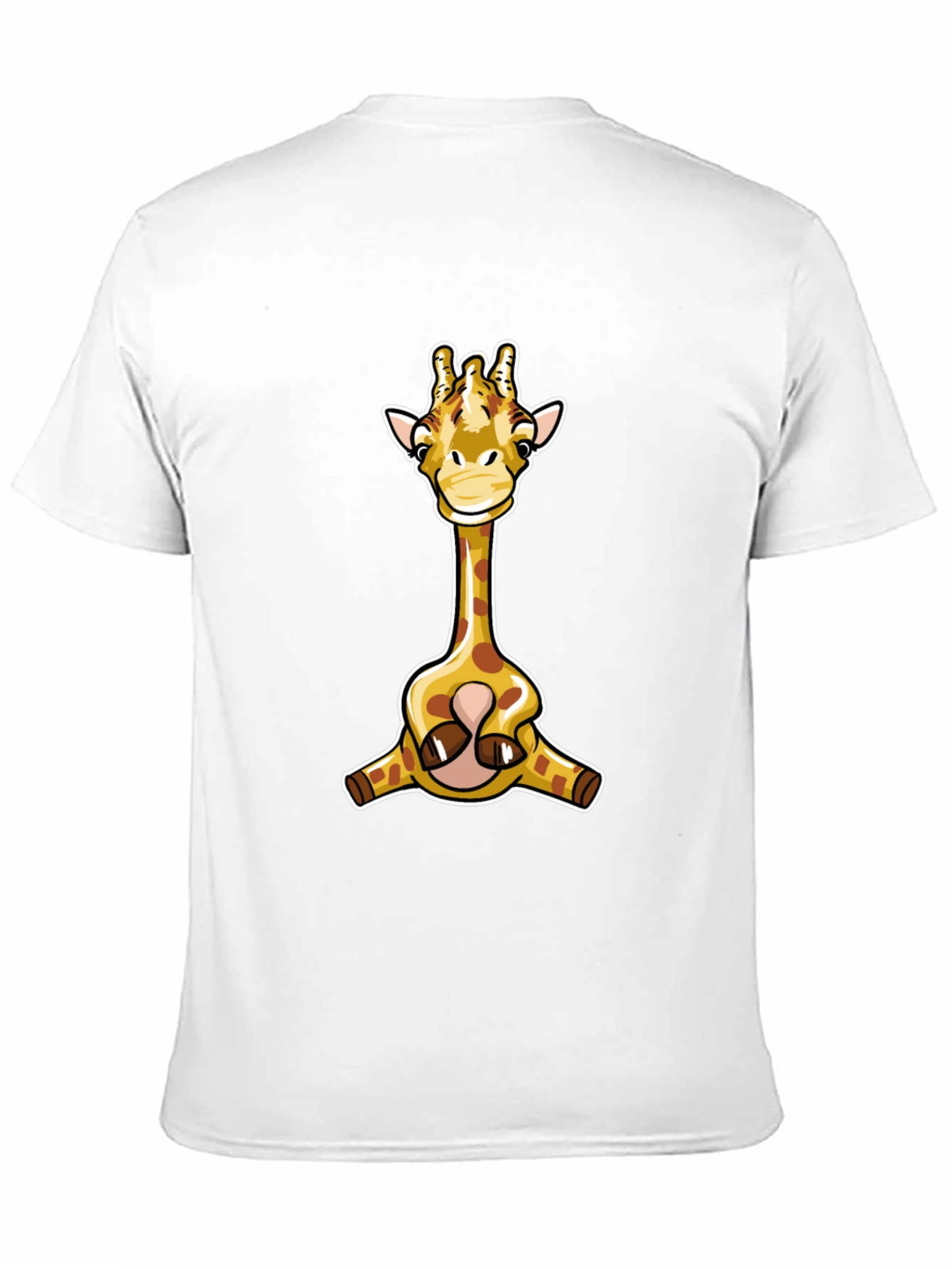 Giraffe Graphic T-Shirt - Black Cotton Tee