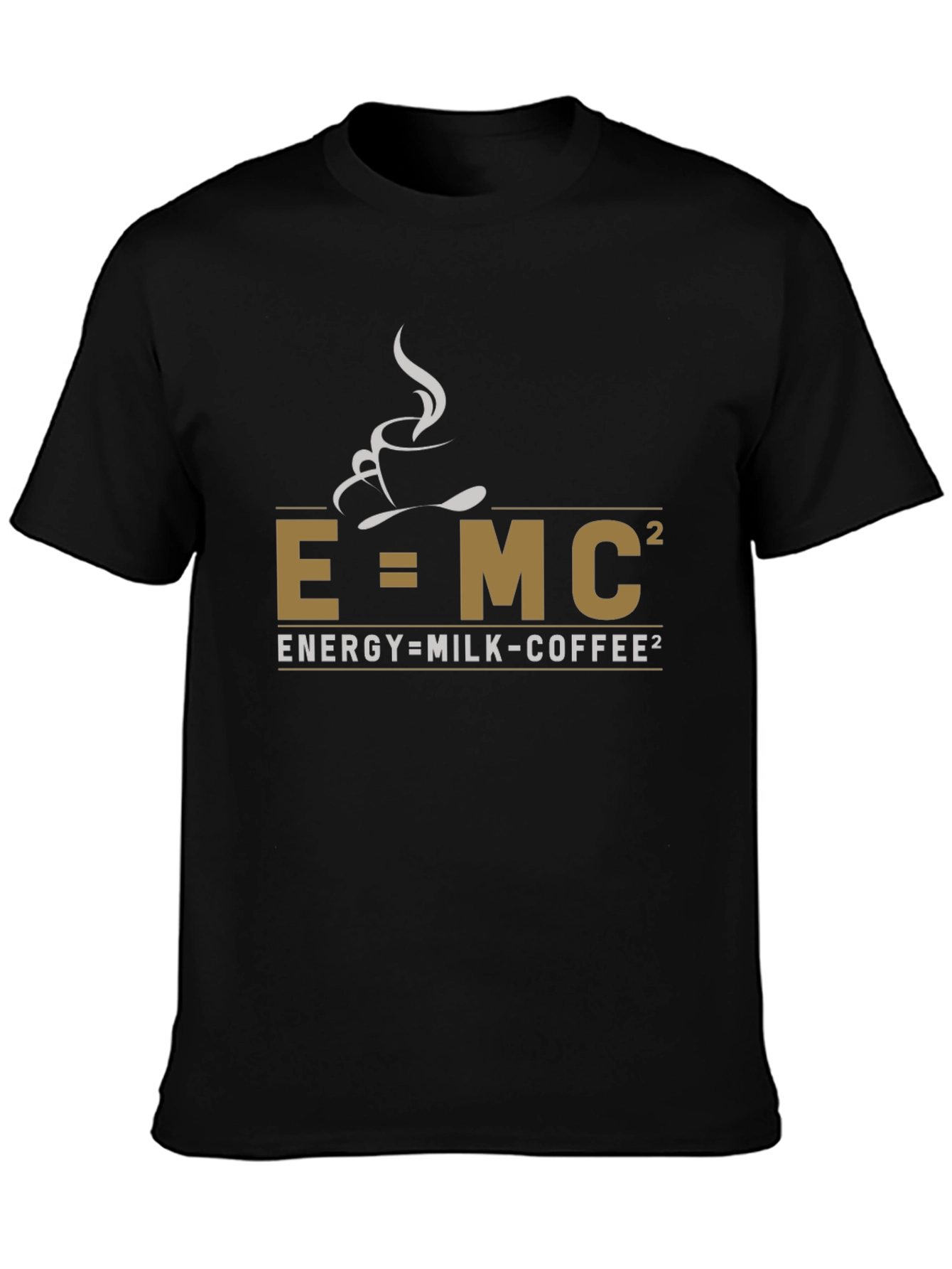 E=MC² Coffee T-Shirt - Science & Caffeine Tee