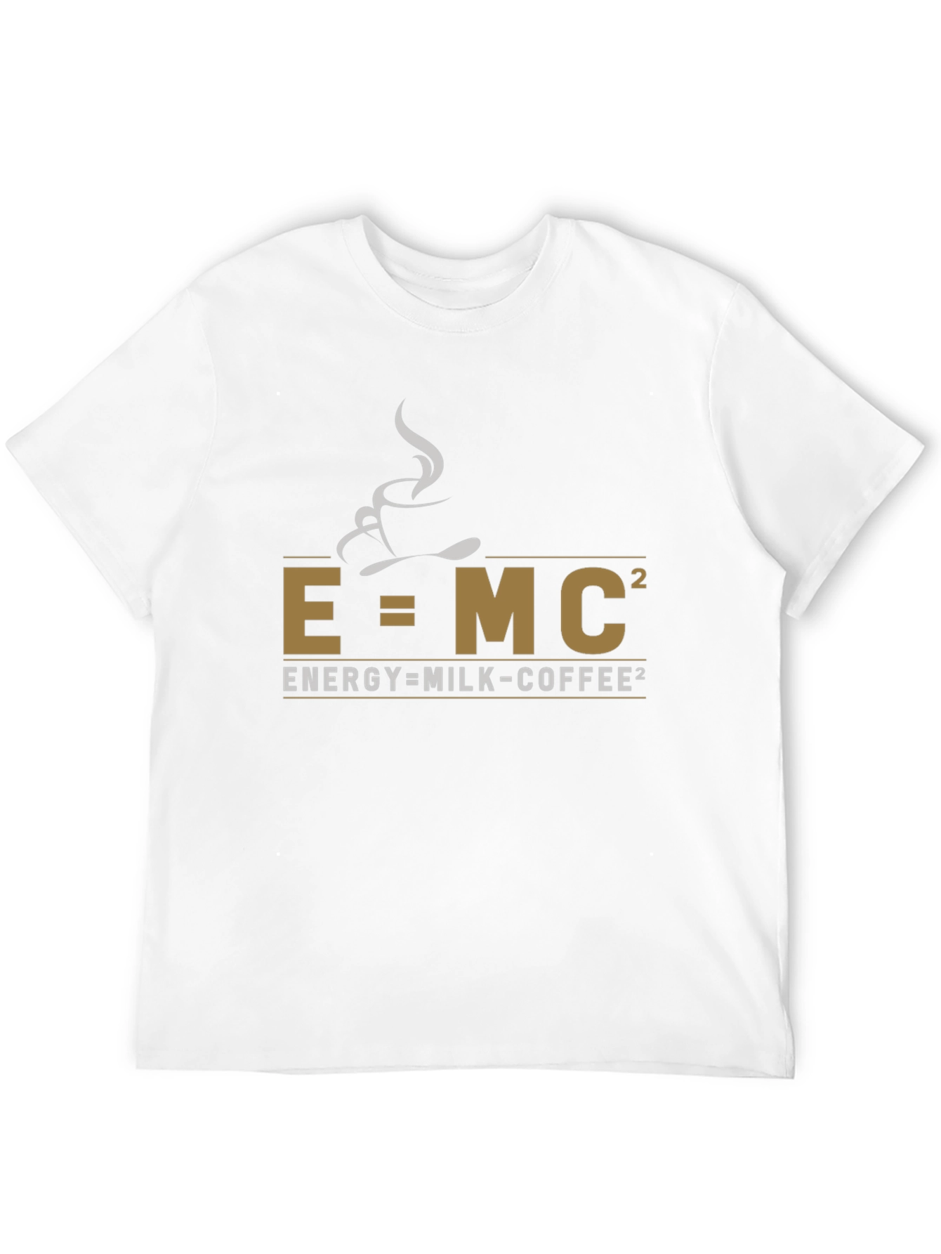 E=MC² Coffee T-Shirt - Science & Caffeine Tee