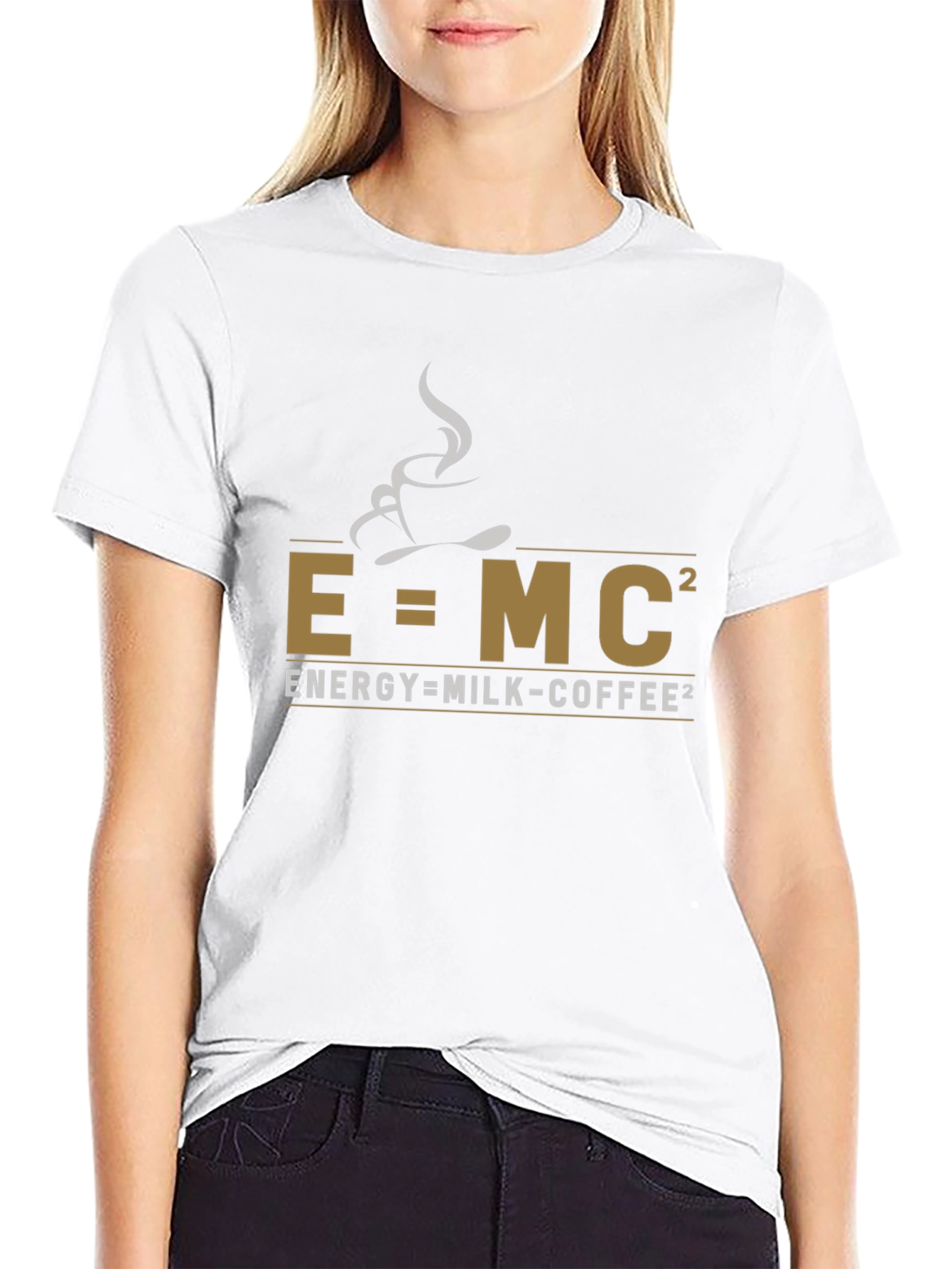 E=MC² Coffee T-Shirt - Science & Caffeine Tee