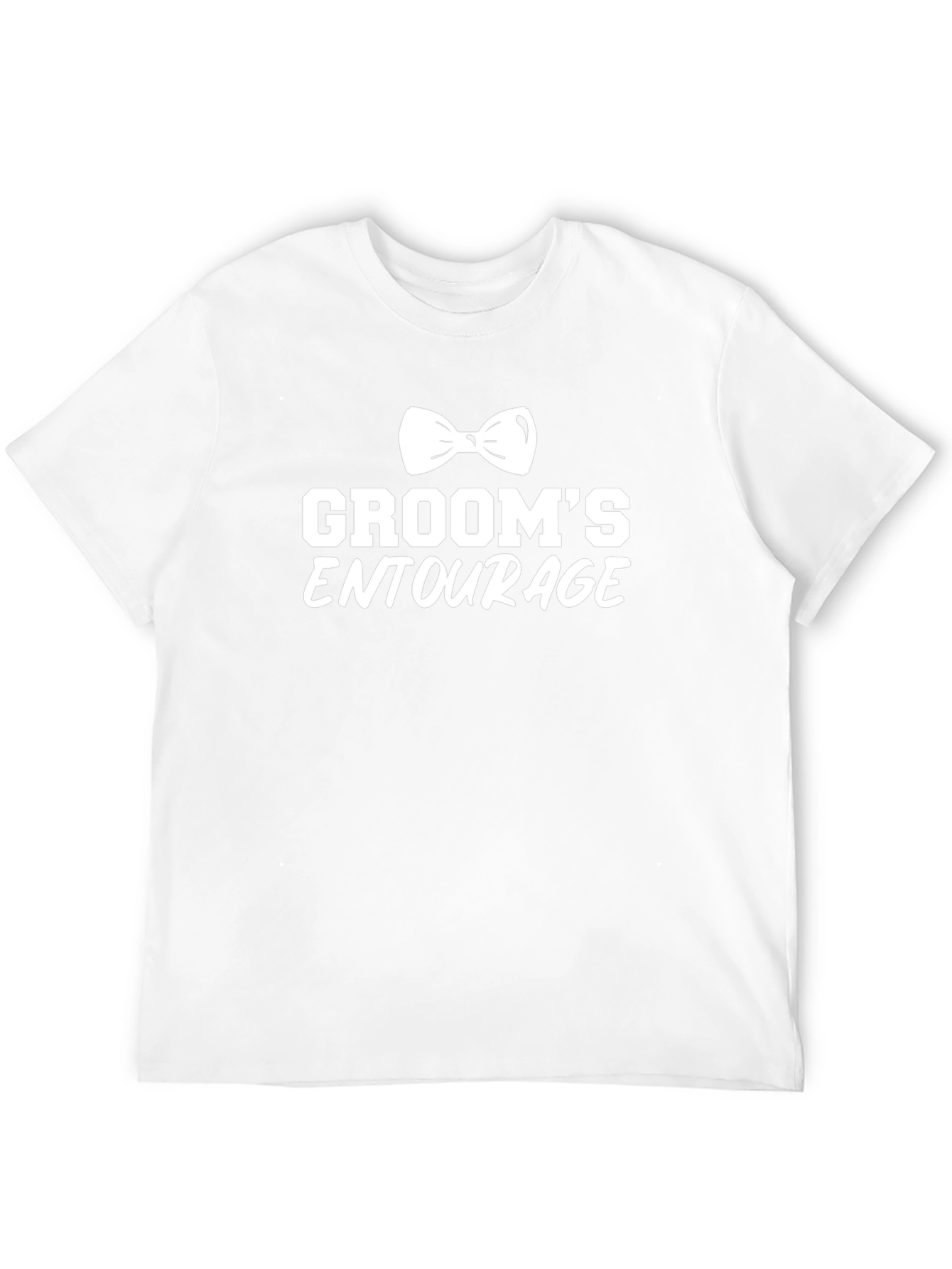 Grooms Entourage Black Cotton T-Shirt