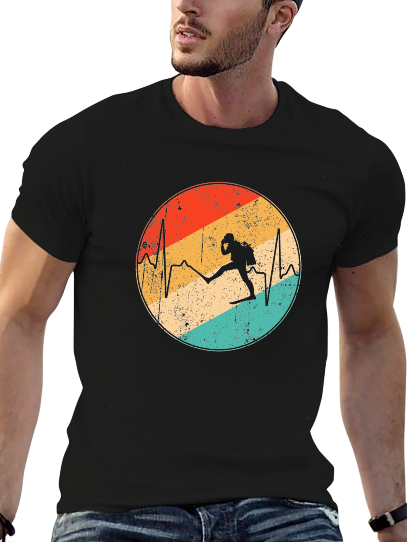 Diver Heartbeat Graphic Tee - Dive into Style!