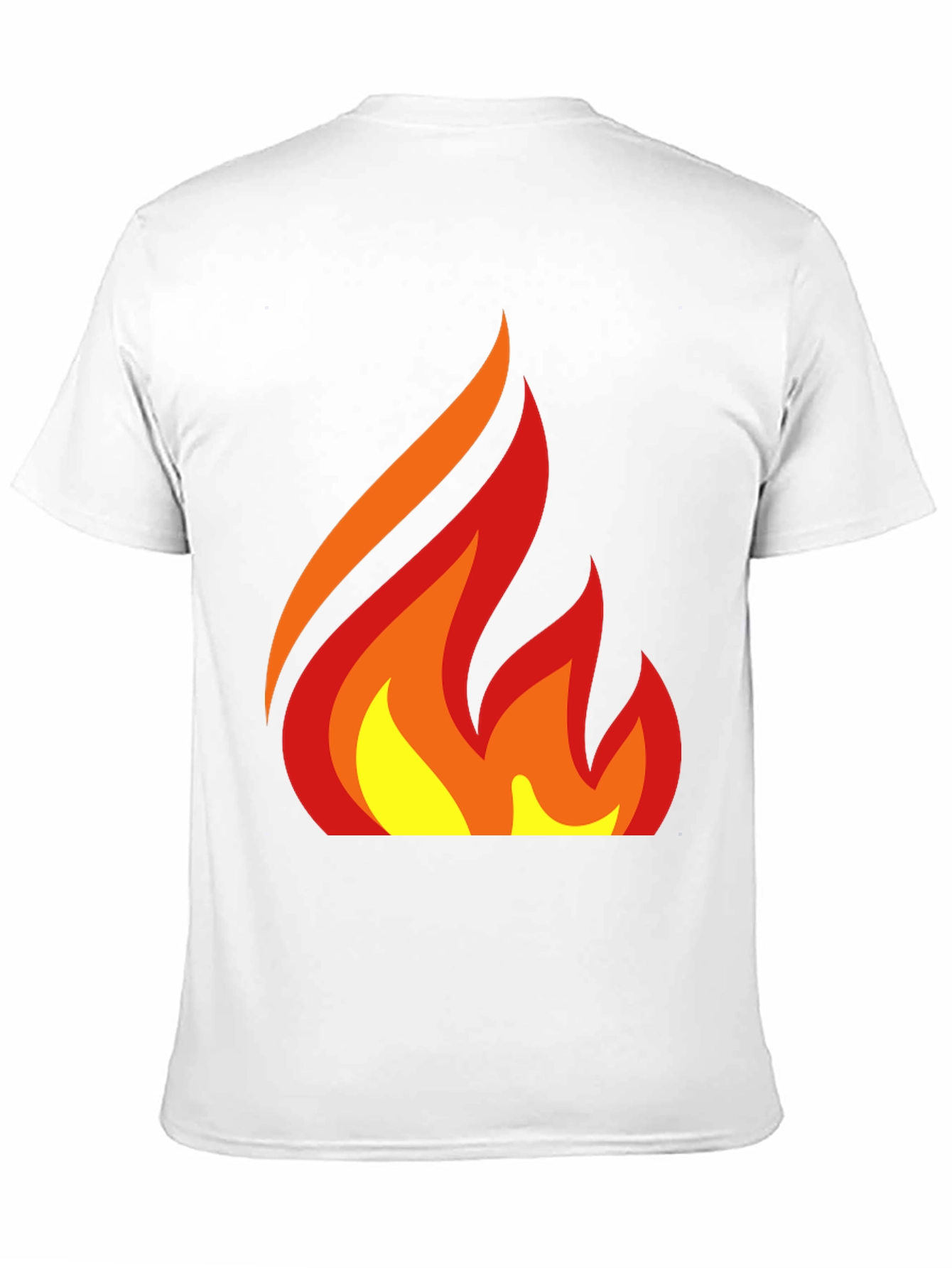 Fiery Graphic Tee - Bold Flame Design