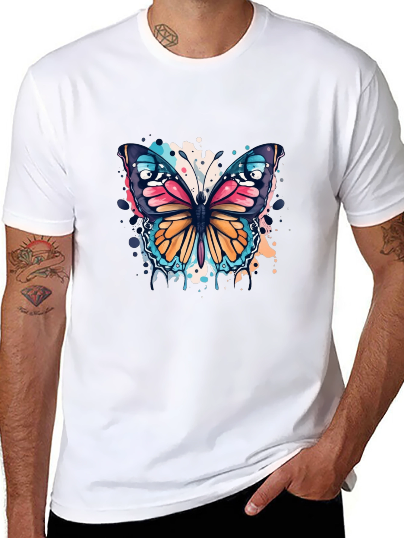 Butterfly Splash T-Shirt - Bold Graphic Tee