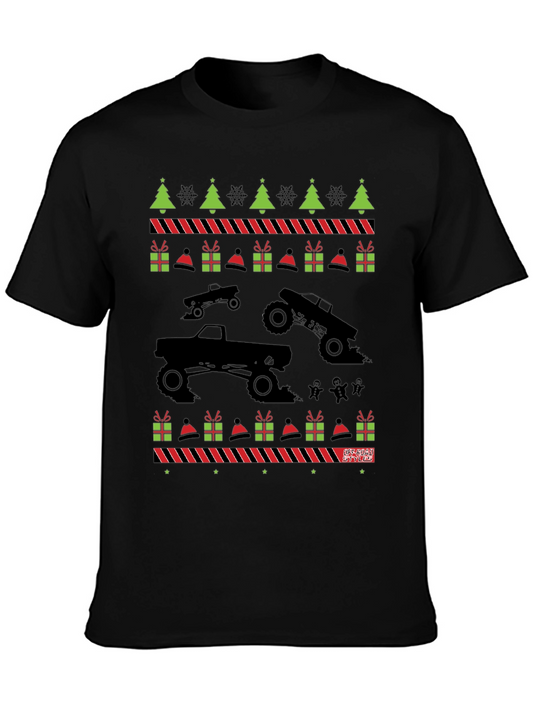 Monster Truck Ugly Christmas Sweater T-Shirt
