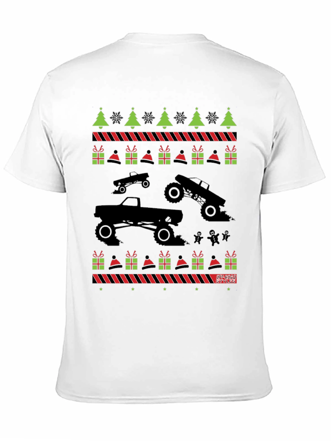 Monster Truck Ugly Christmas Sweater T-Shirt