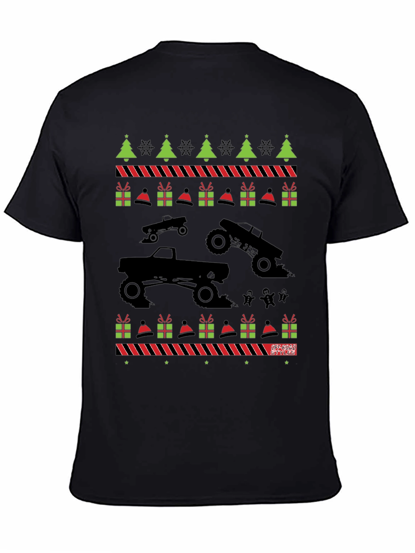 Monster Truck Ugly Christmas Sweater T-Shirt