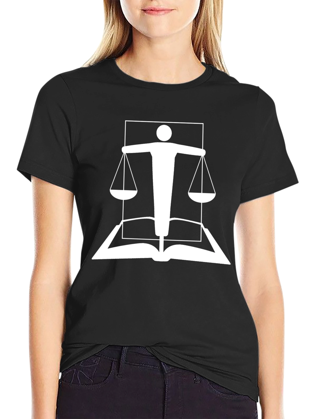 Lawyer Scale Black Graphic Tee