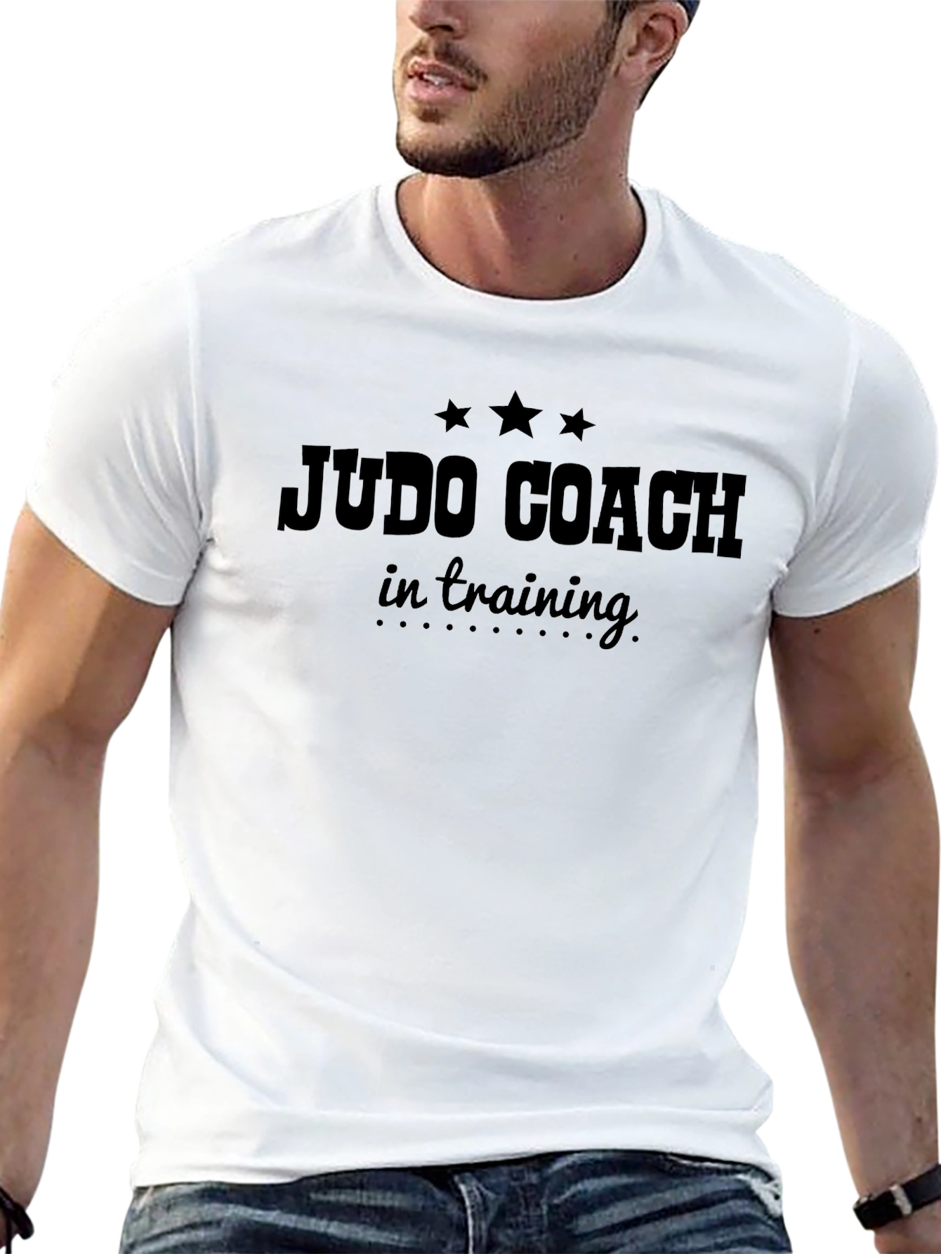 Judo Coach in Training T-Shirt - Black