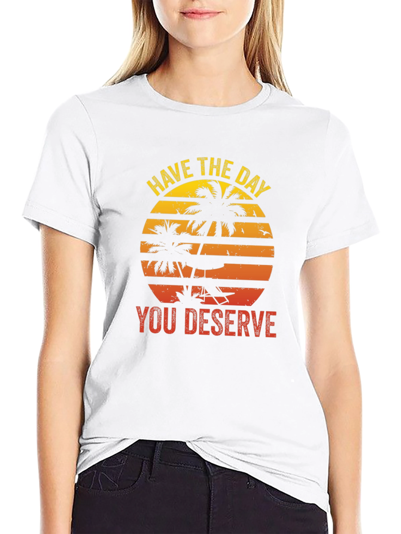 Sunset Palm Tree Graphic Tee