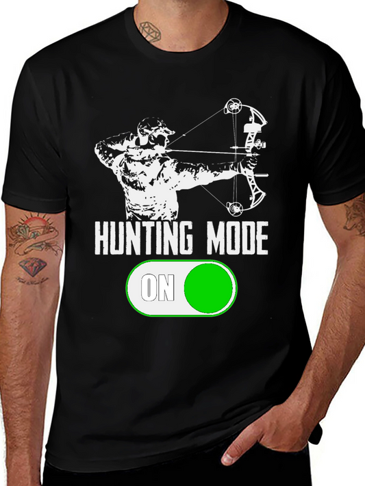 Hunting Mode On T-Shirt Archery Design