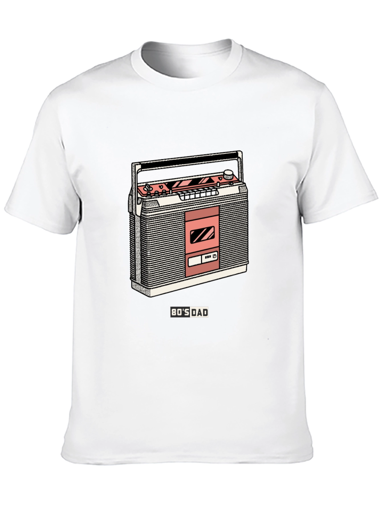 Retro 80s Dad Cassette Player Graphic Tee