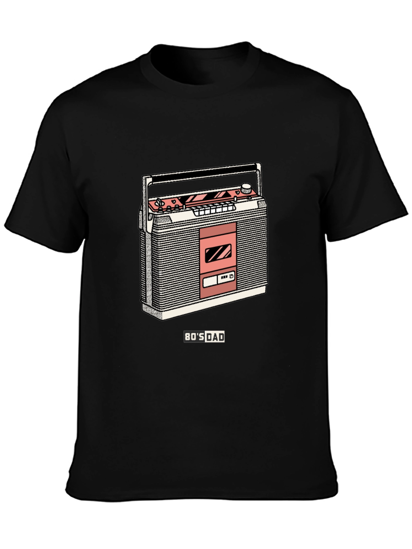 Retro 80s Dad Cassette Player Graphic Tee