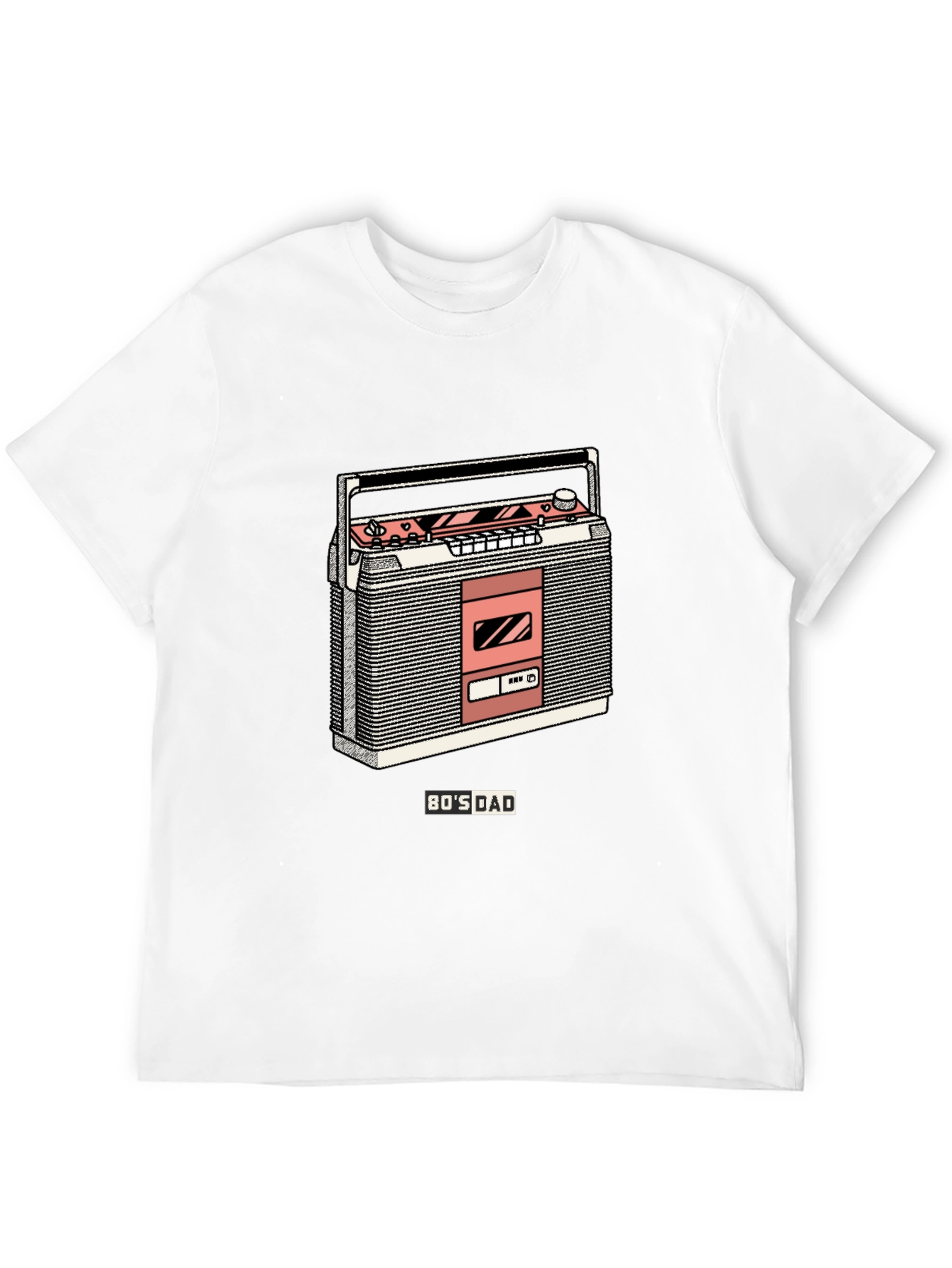 Retro 80s Dad Cassette Player Graphic Tee