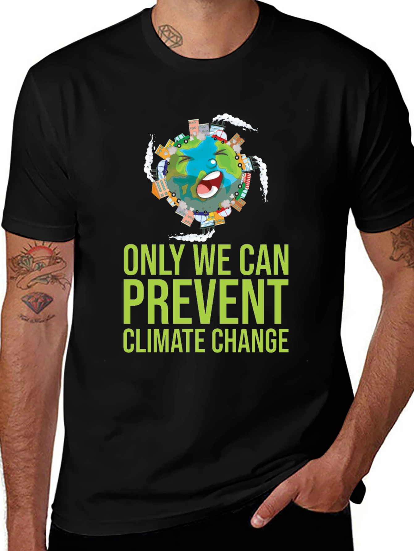 Eco-Friendly Climate Change Awareness T-Shirt