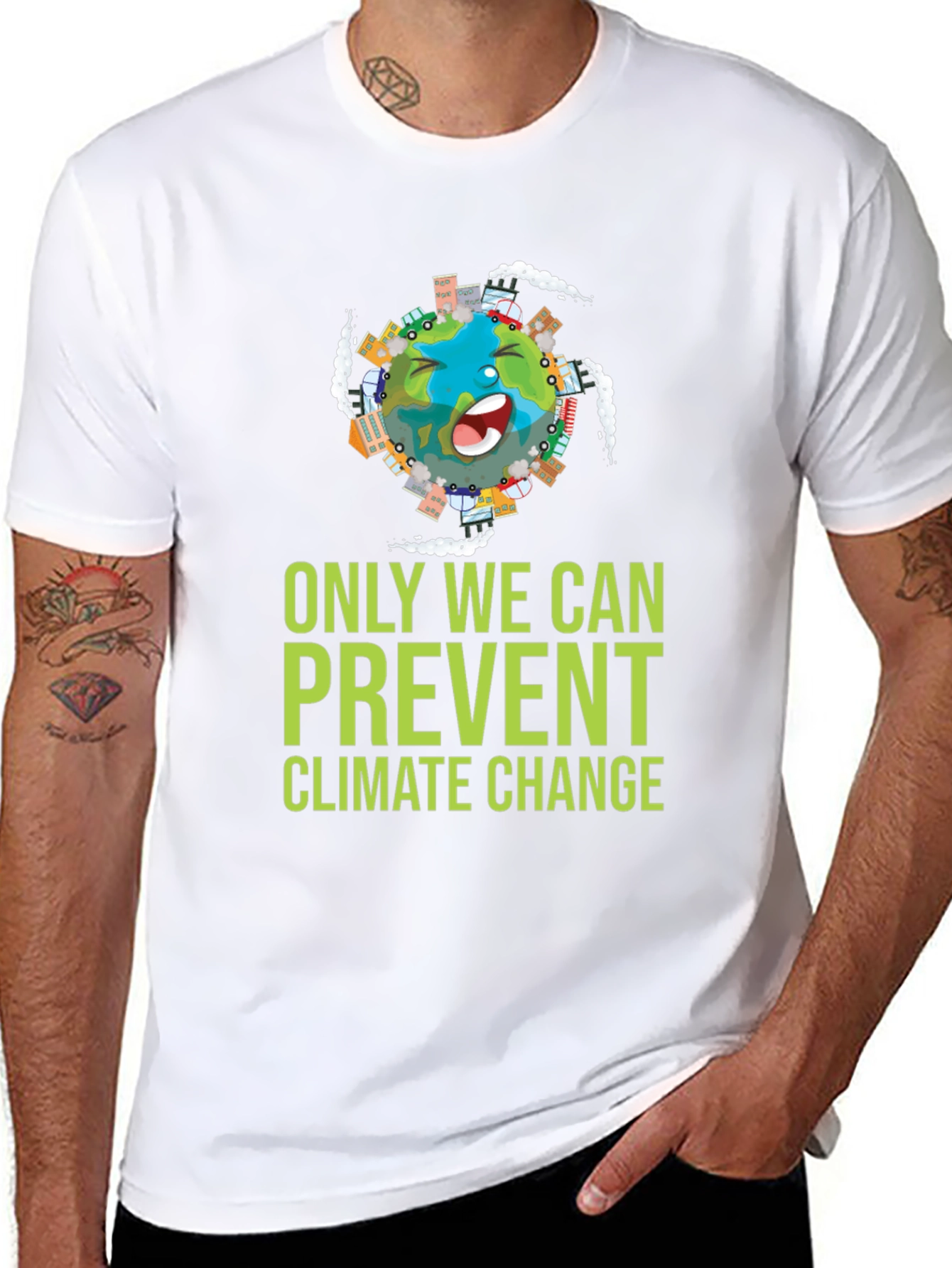 Eco-Friendly Climate Change Awareness T-Shirt