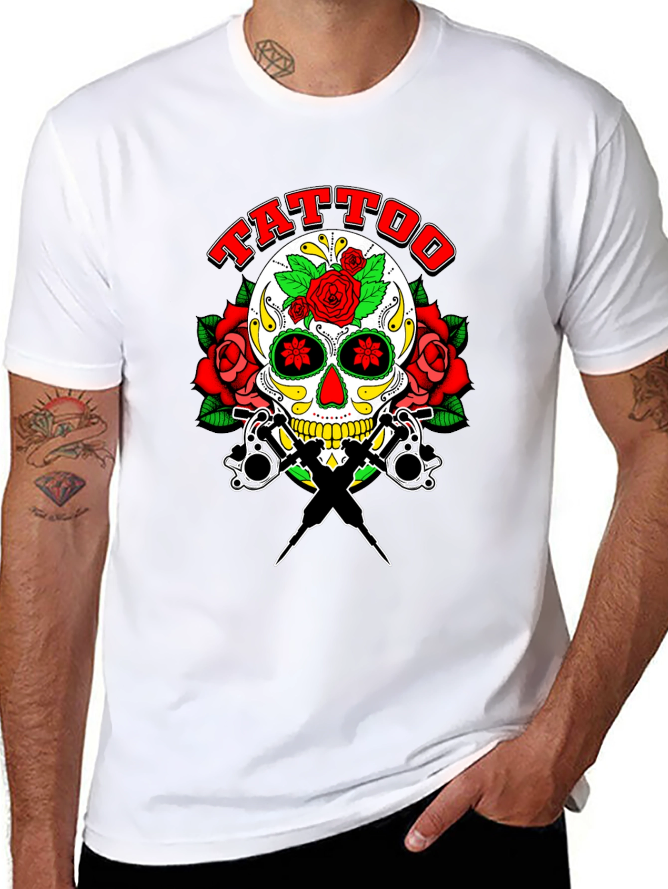 Tattoo Skull Graphic Tee