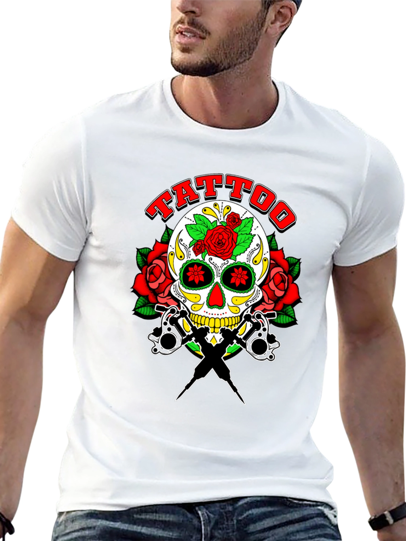 Tattoo Skull Graphic Tee