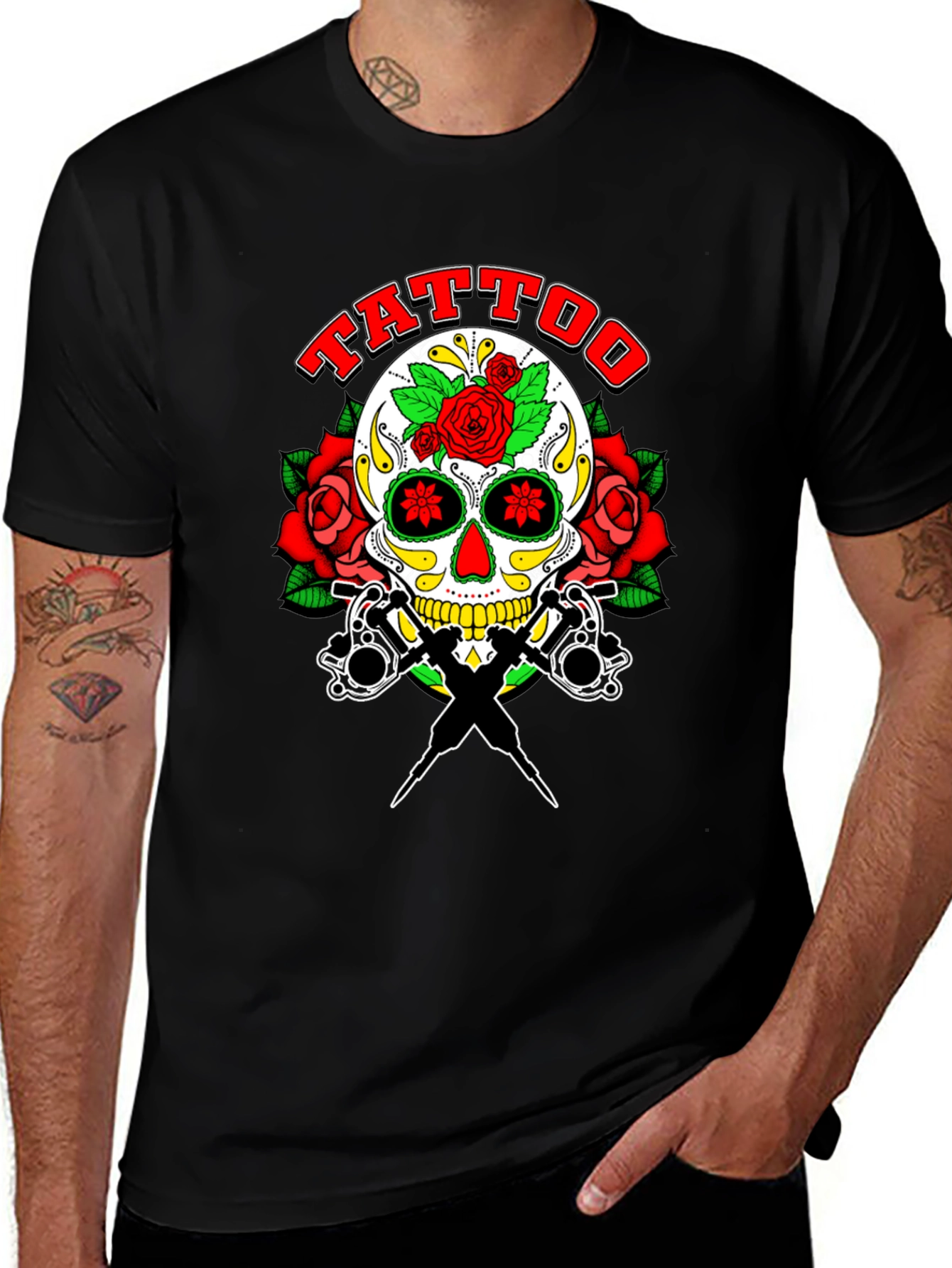 Tattoo Skull Graphic Tee