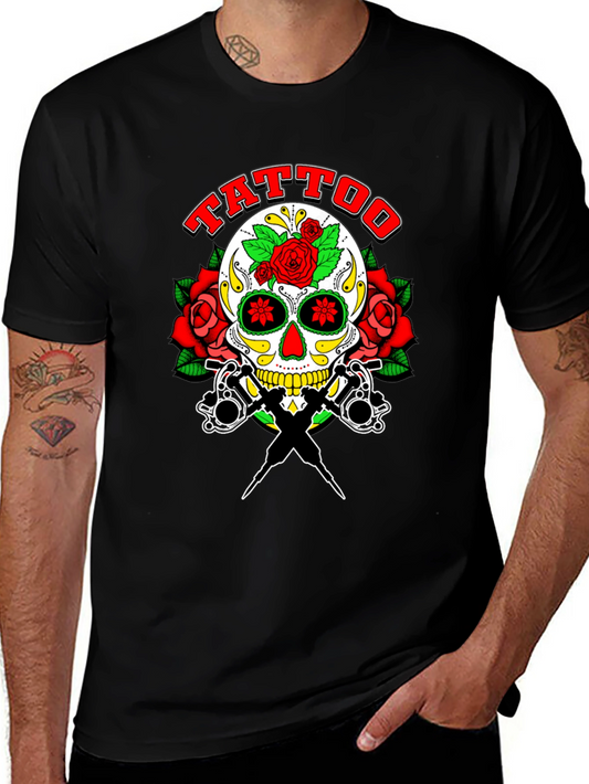 Tattoo Skull Graphic Tee