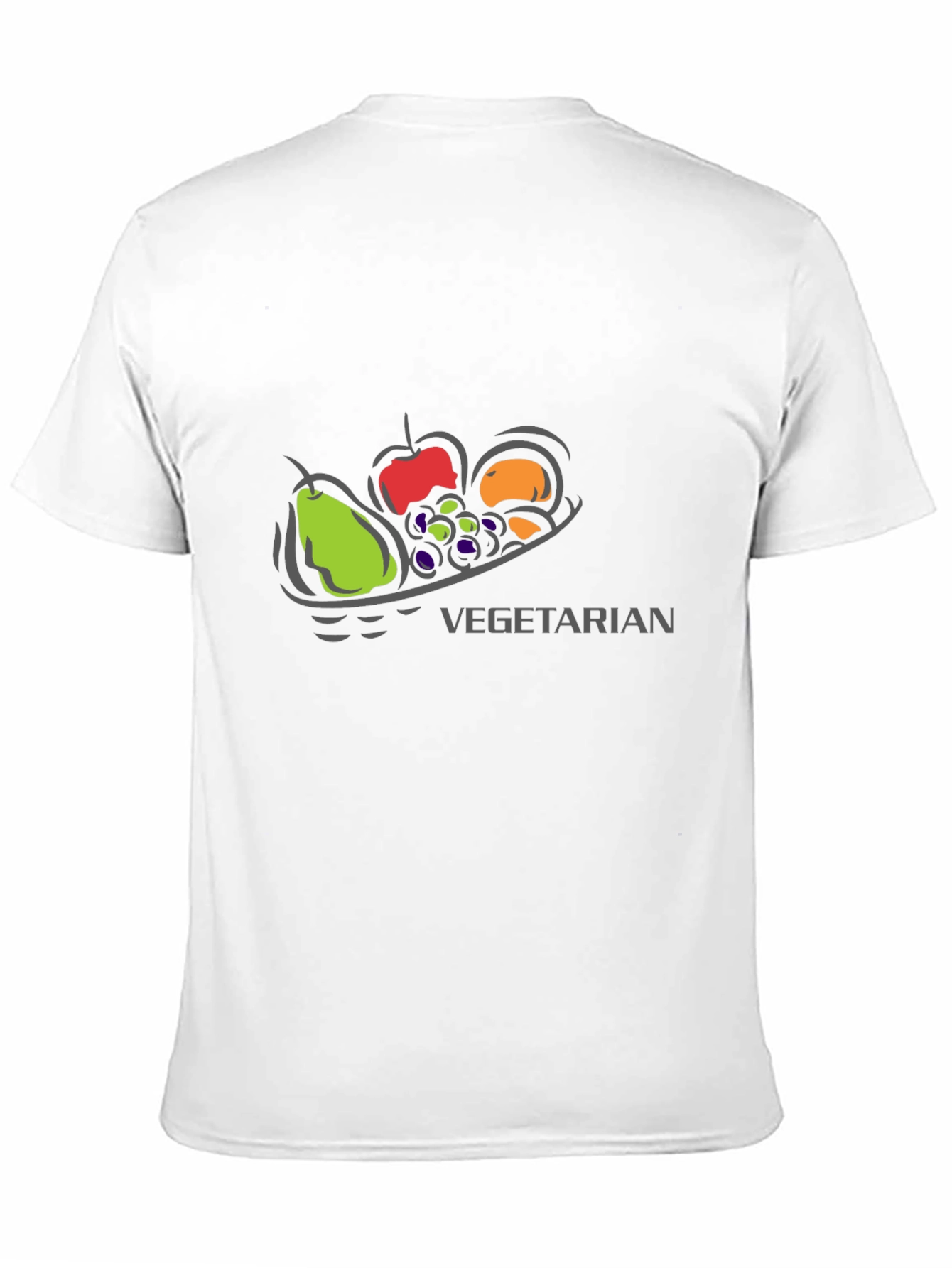 Vegetarian Fruit T-Shirt - Black