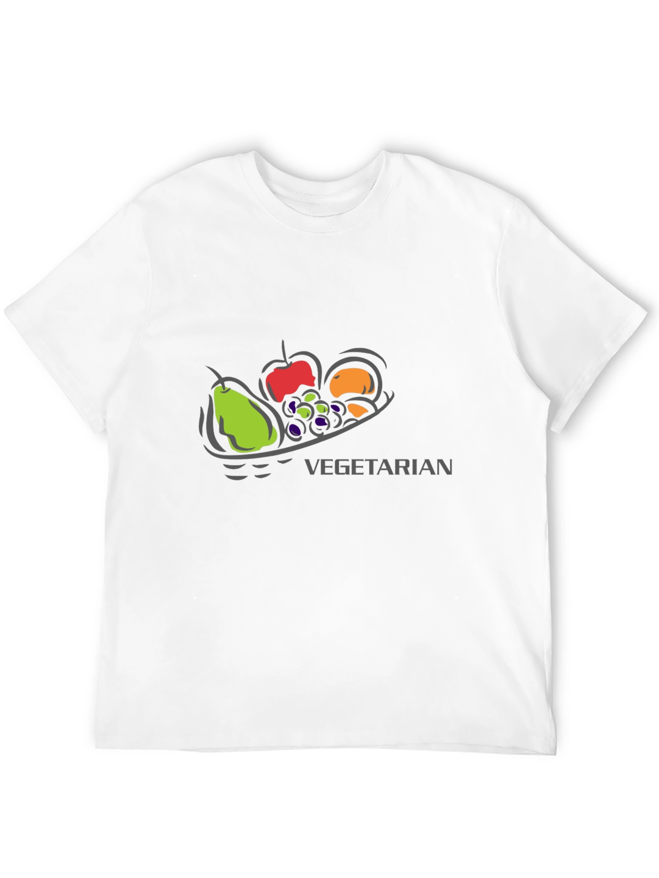 Vegetarian Fruit T-Shirt - Black