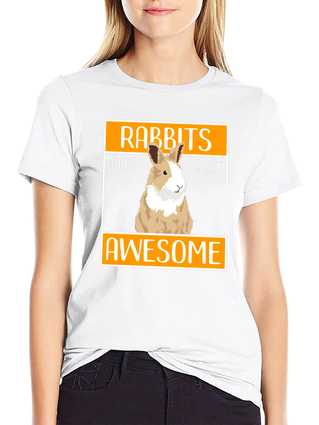 Rabbits Are Just Awesome Graphic Tee