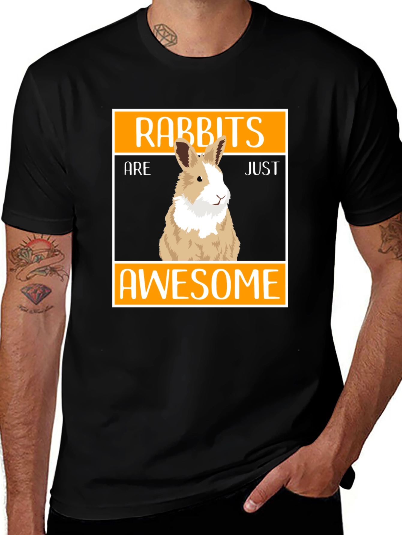 Rabbits Are Just Awesome Graphic Tee