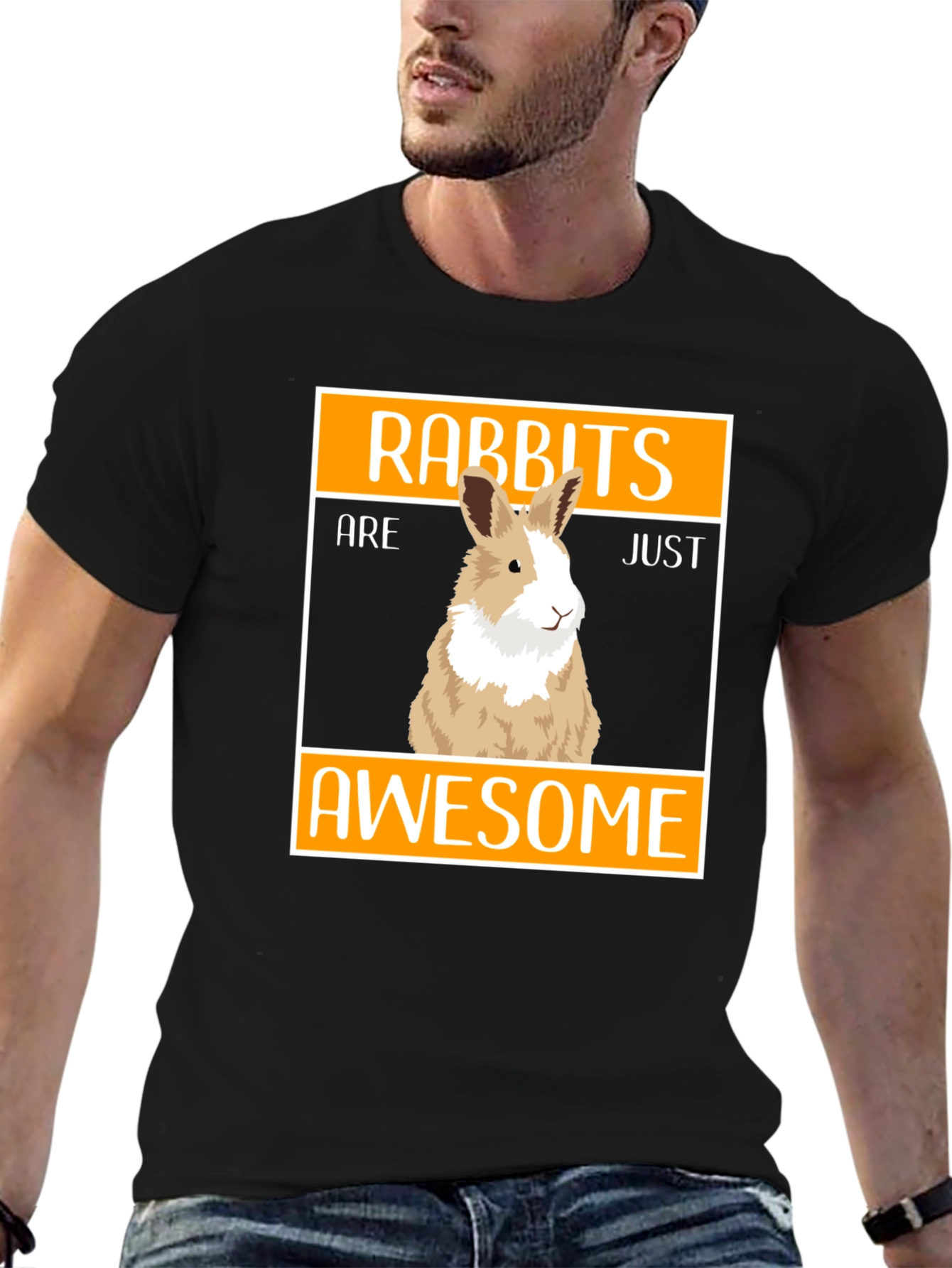 Rabbits Are Just Awesome Graphic Tee