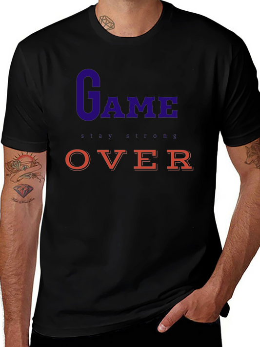 Game Over Graphic Tee - Gamer Style T-Shirt
