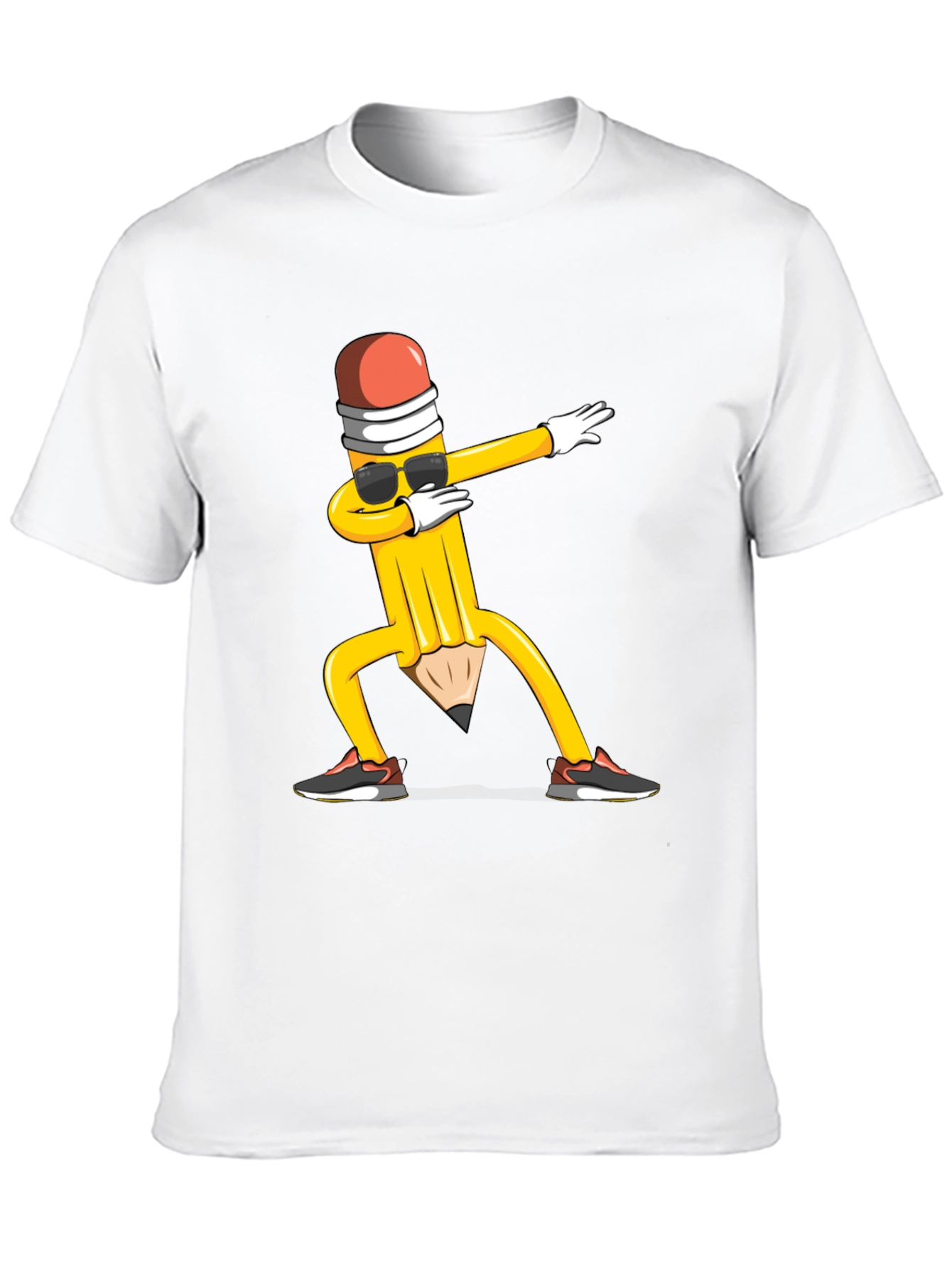 Dabbing Pencil Black T-Shirt - Fun Graphic Tee