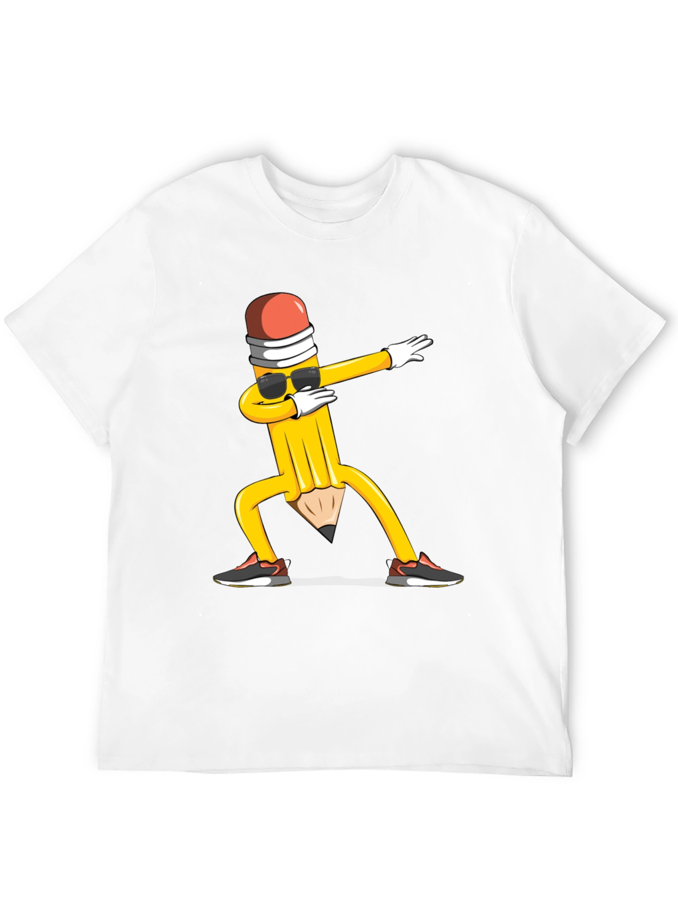 Dabbing Pencil Black T-Shirt - Fun Graphic Tee
