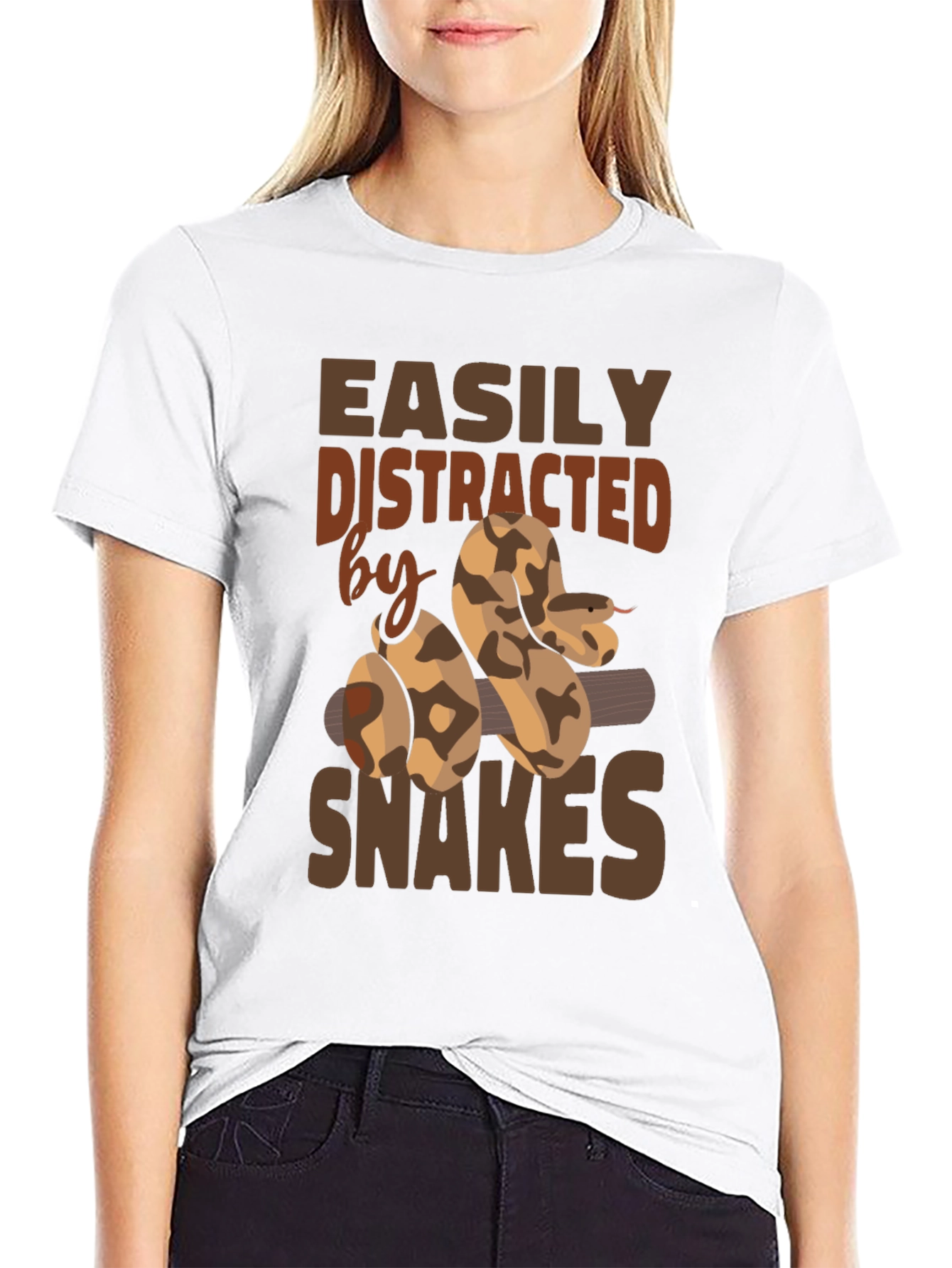Easily Distracted by Snakes Graphic T-Shirt