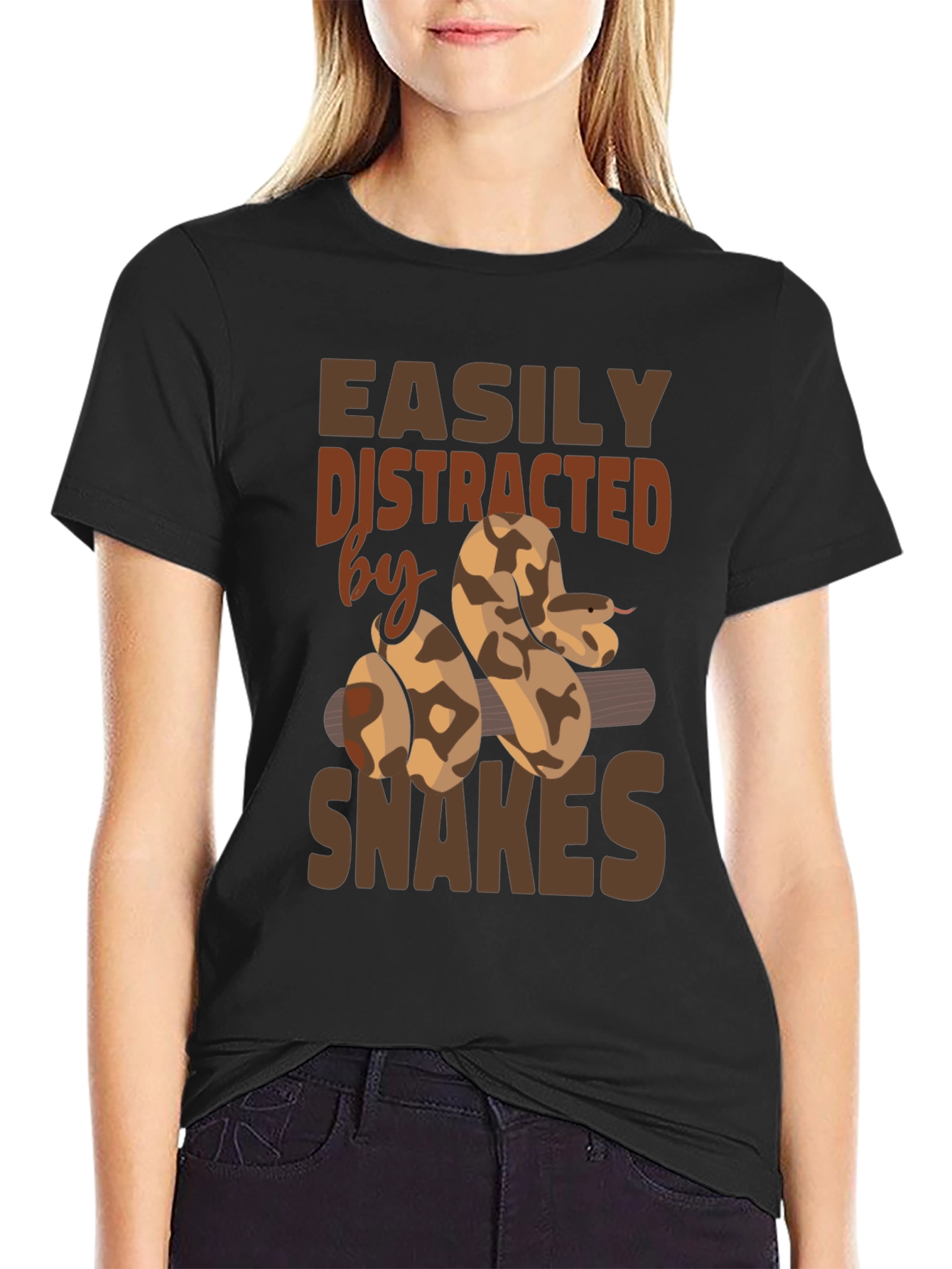 Easily Distracted by Snakes Graphic T-Shirt