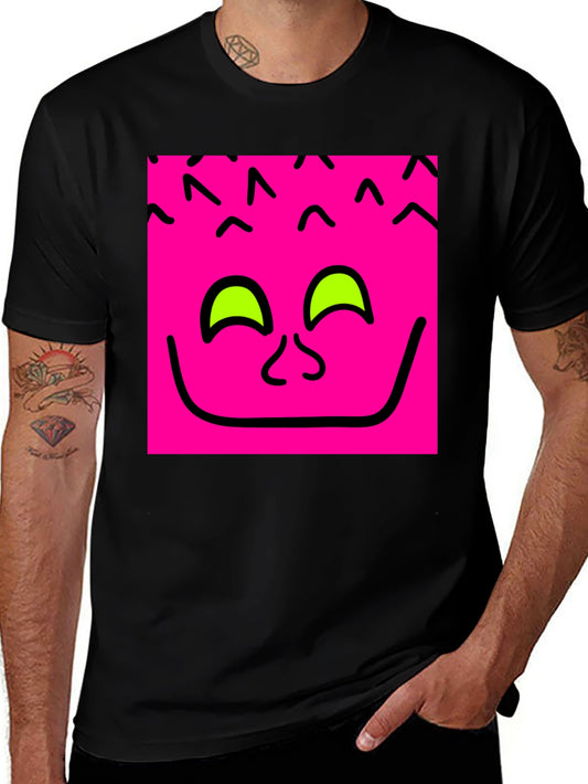 Funky Face Graphic Tee - Black