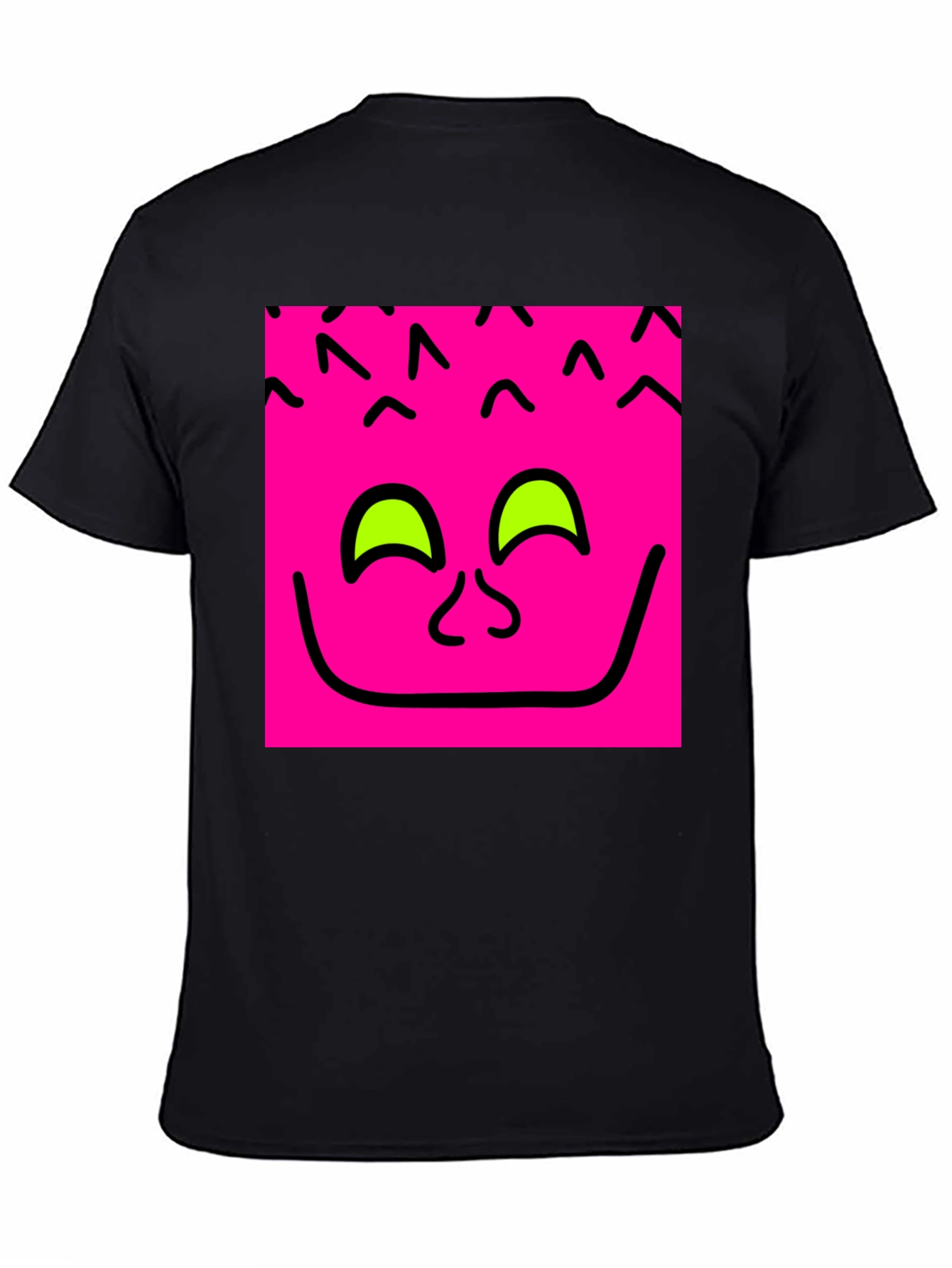 Funky Face Graphic Tee - Black