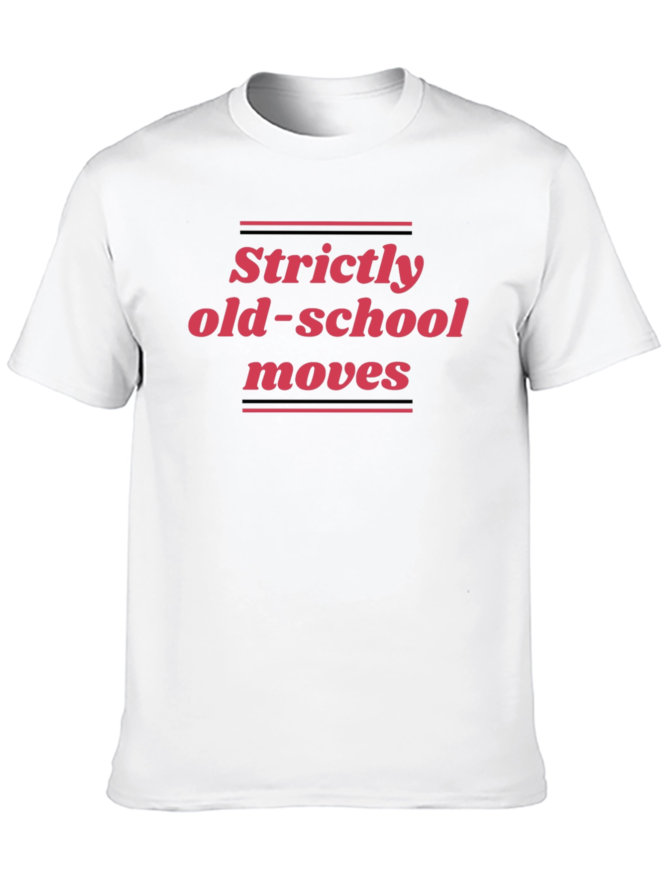 Strictly Old-School Moves Black Graphic Tee