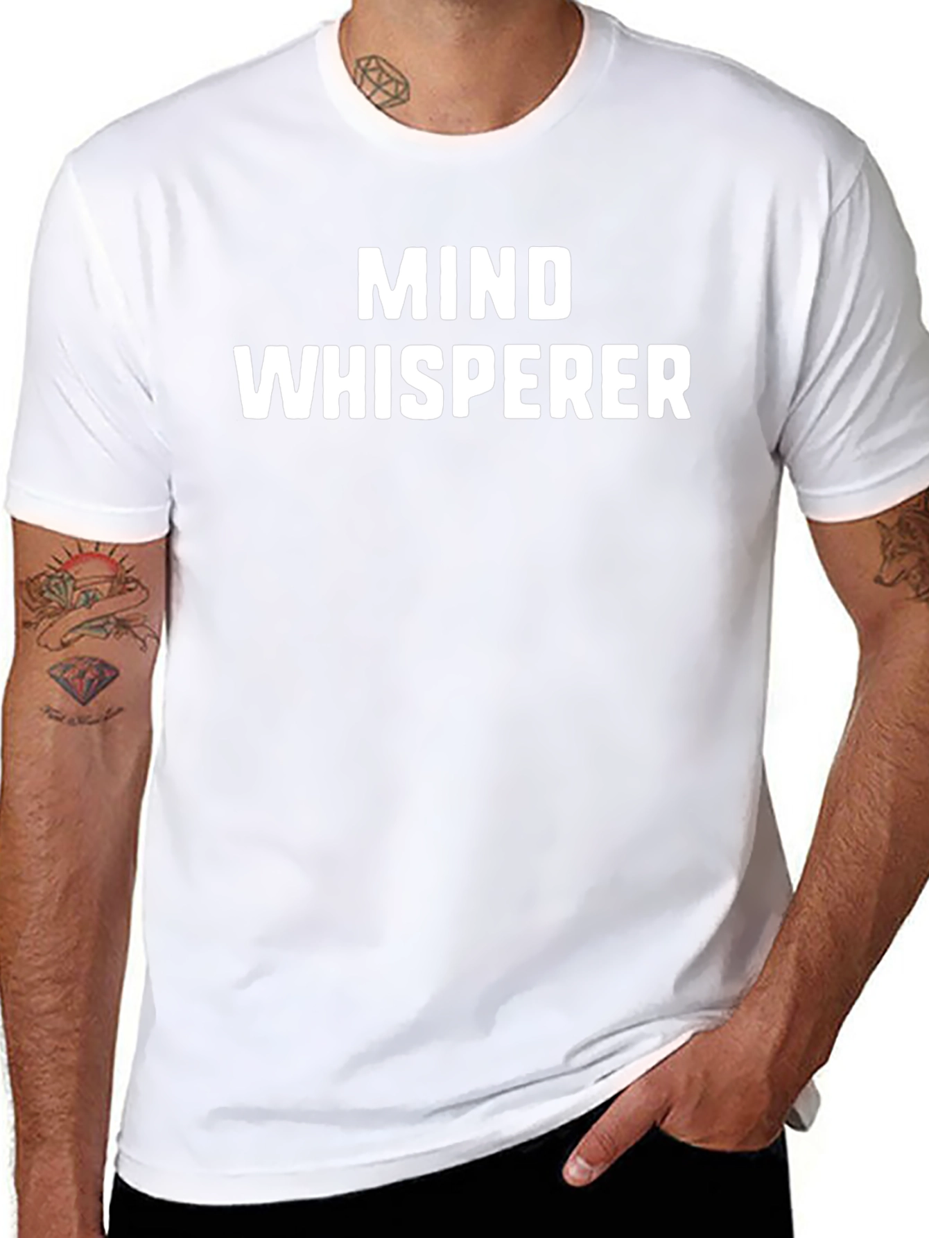 Mind Whisperer Graphic T-Shirt - Black