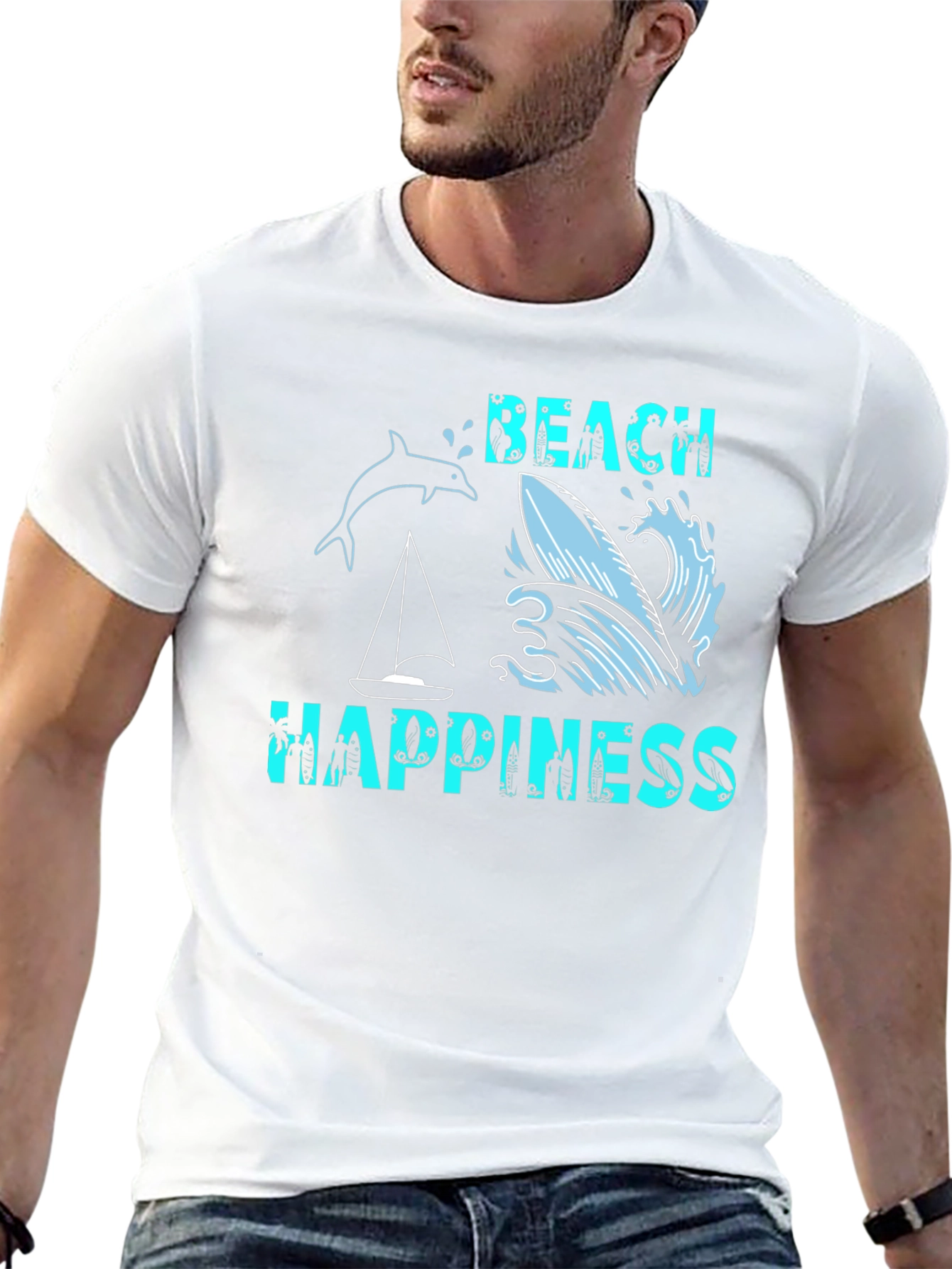Beach Happiness Graphic T-Shirt