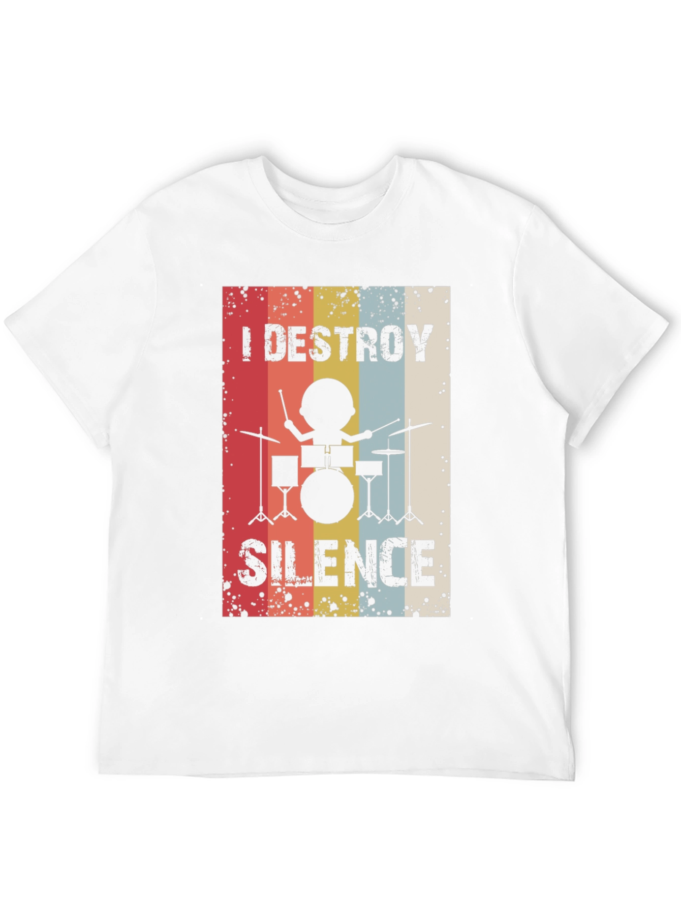 I Destroy Silence Drummer Graphic Tee