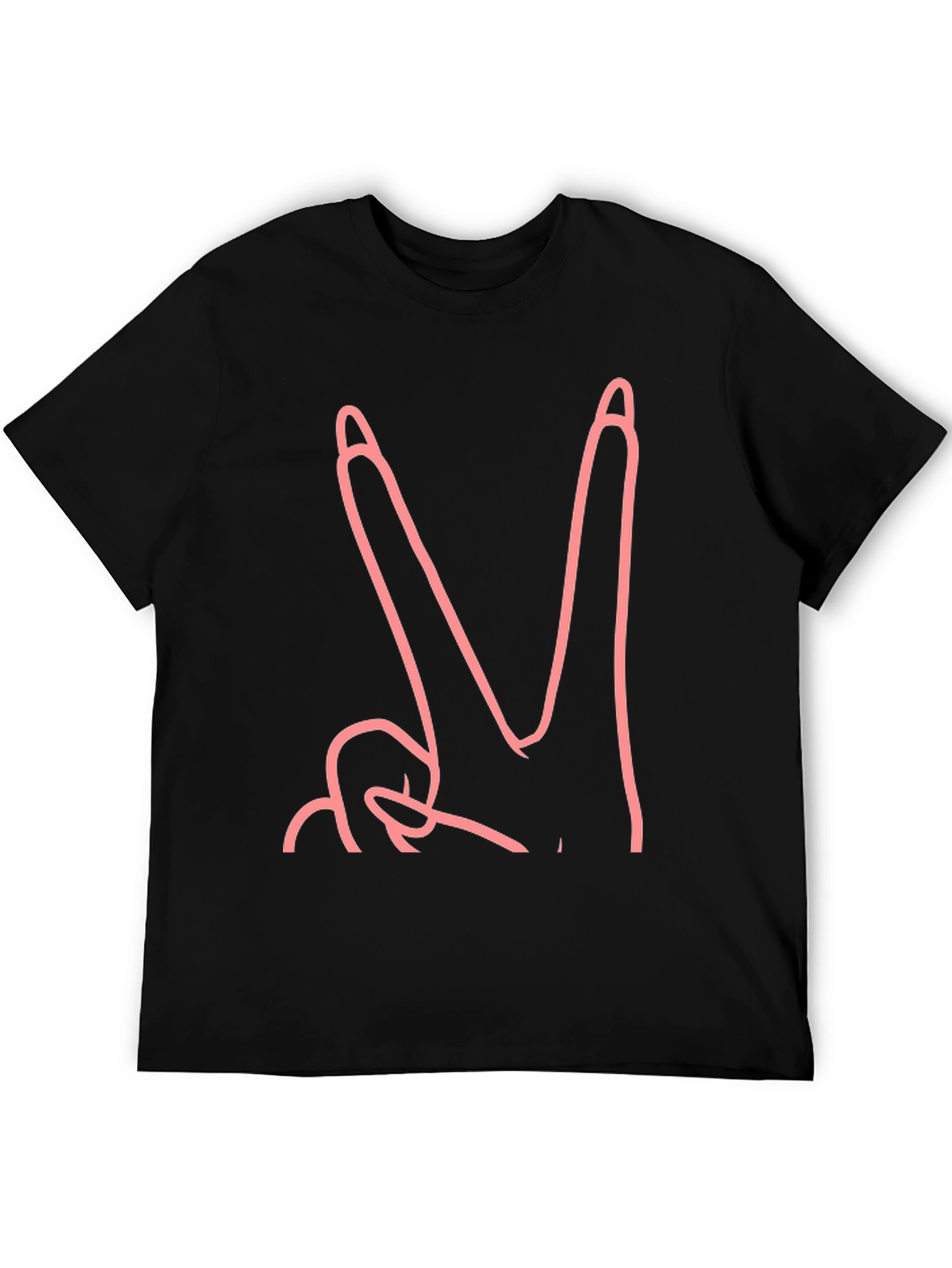 Peace Sign Black Graphic Tee