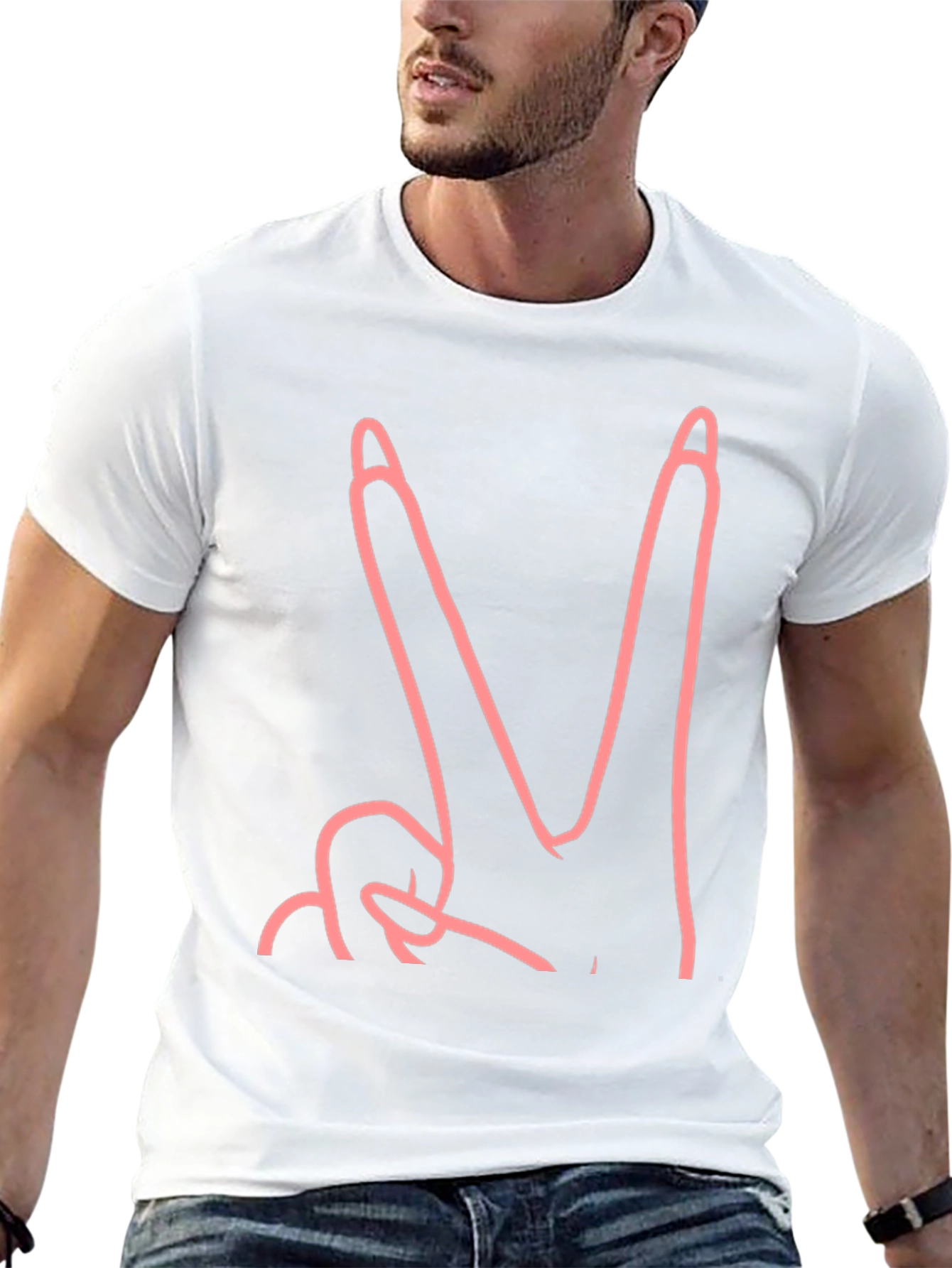 Peace Sign Black Graphic Tee