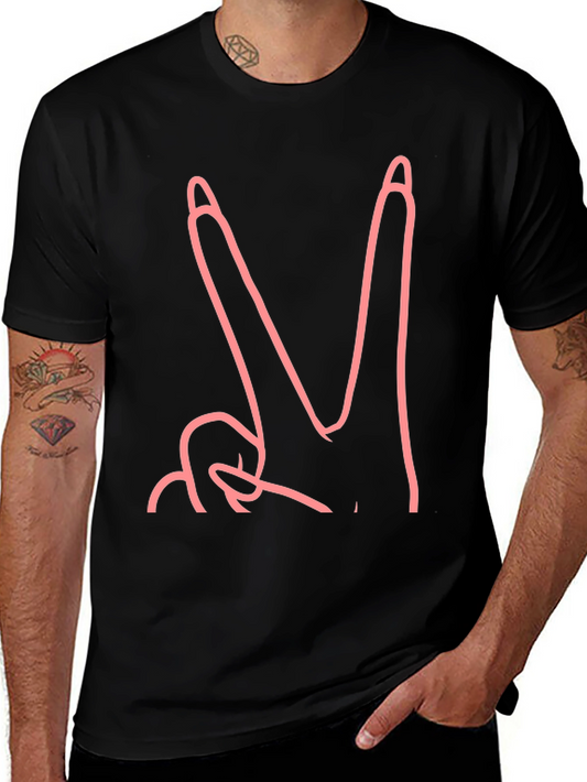 Peace Sign Black Graphic Tee