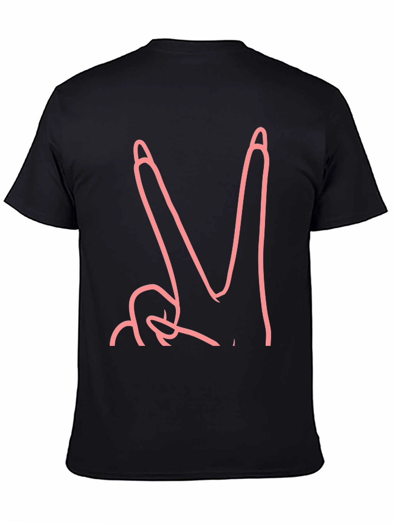 Peace Sign Black Graphic Tee