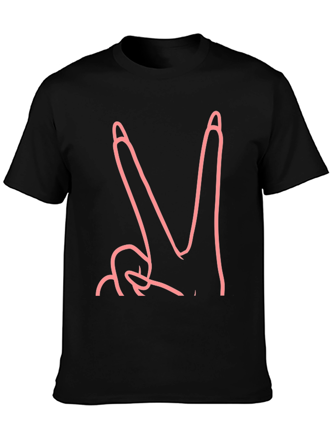 Peace Sign Black Graphic Tee