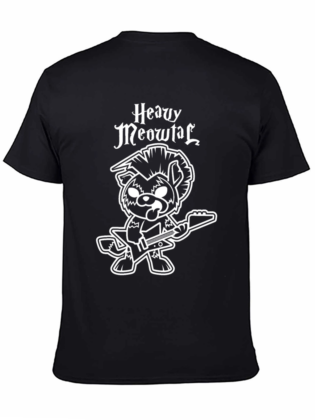 Heavy Meowtal Black T-Shirt