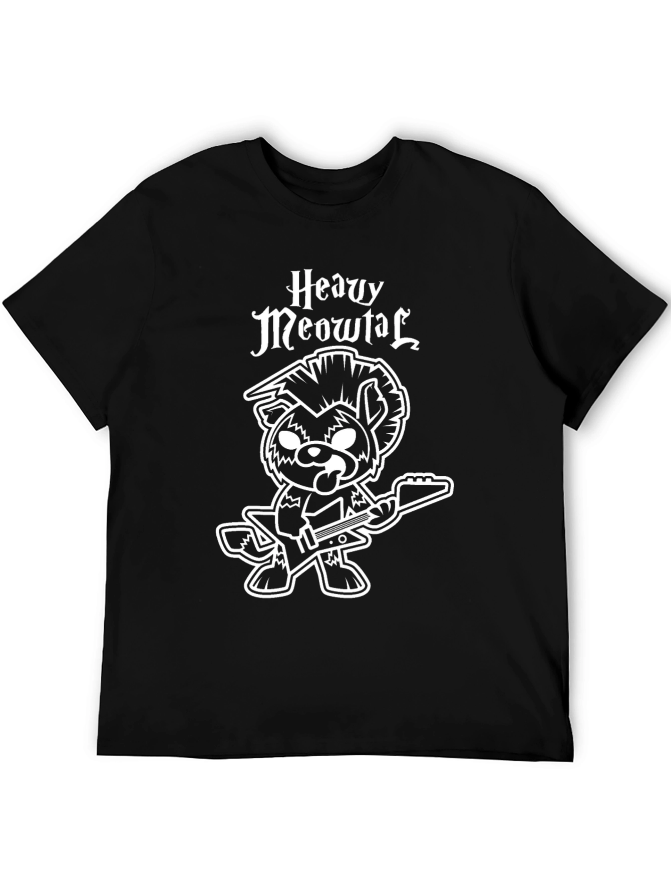 Heavy Meowtal Black T-Shirt