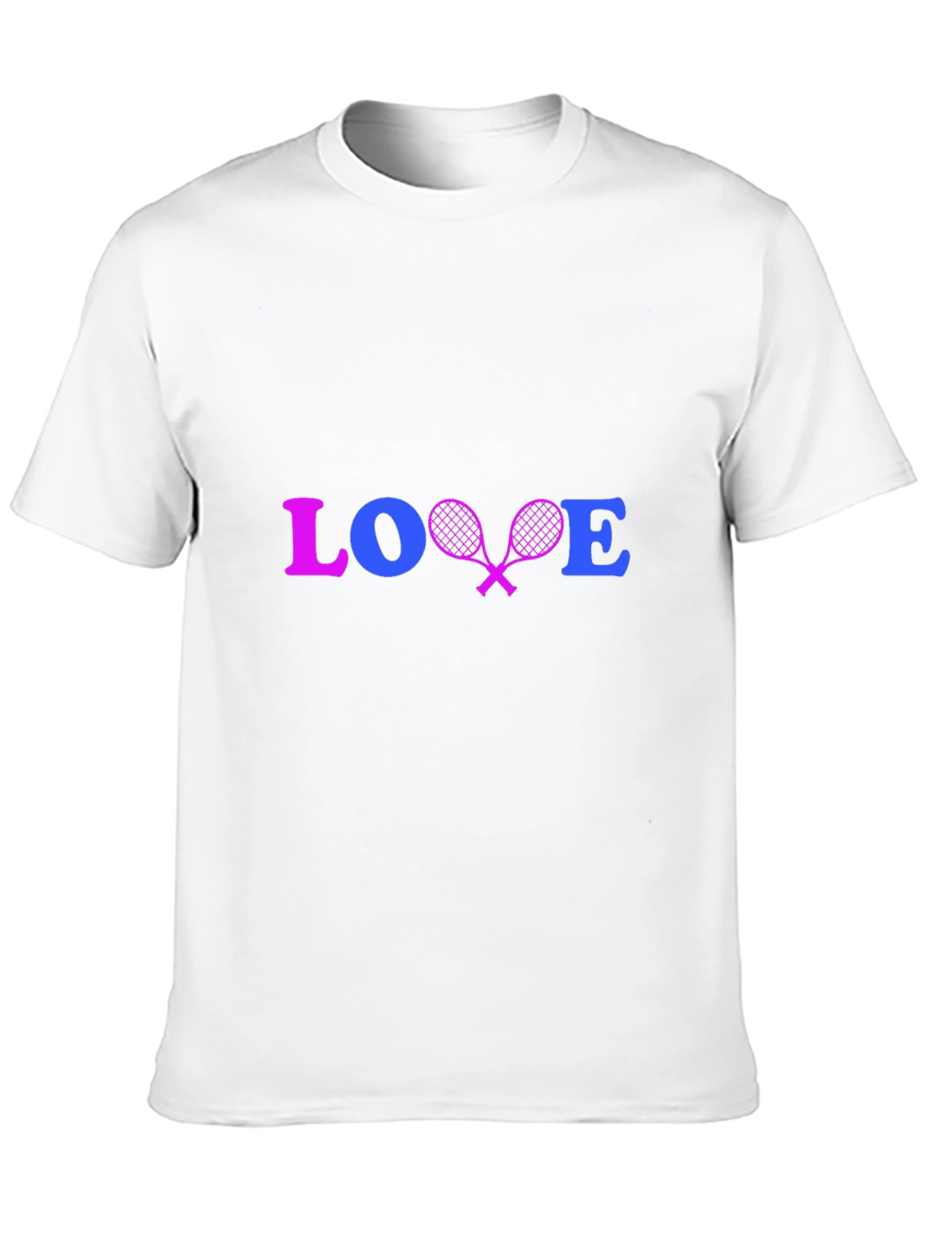 Love Tennis Black Graphic Tee